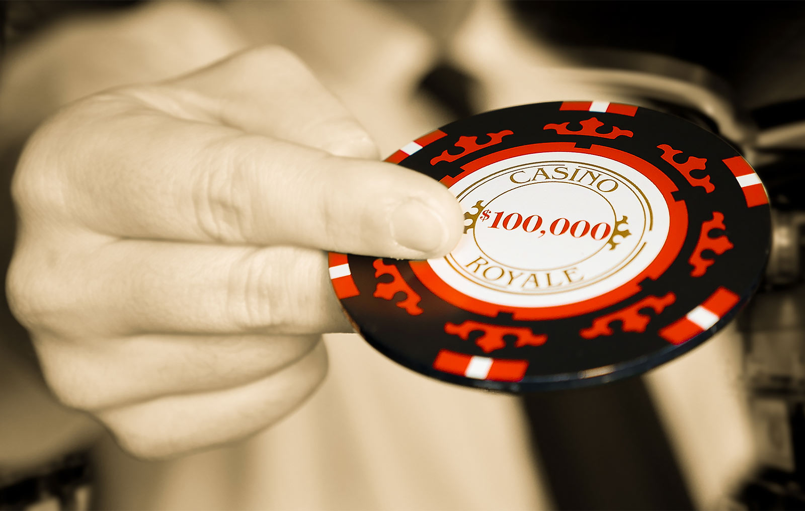 James Bond - Casino Royale Poker Chip Untersetzer 4er Set