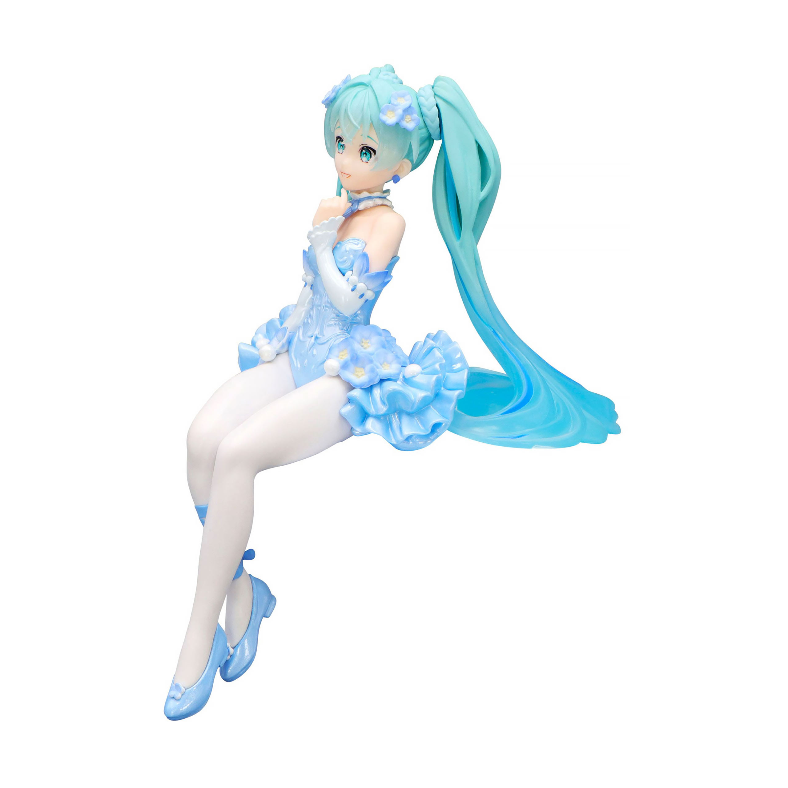 Hatsune Miku - Figura Noodle Stopper Hada de las Flores Nemophila Pail Blue Color Version