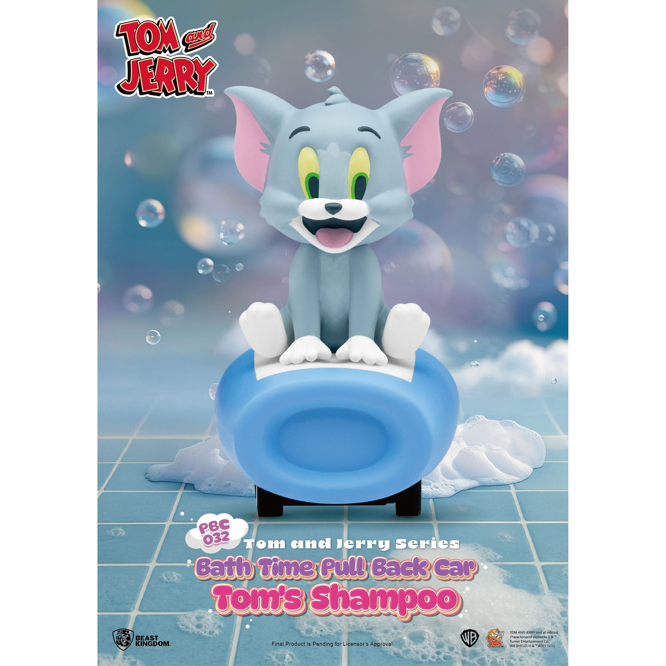 Tom & Jerry Pull Back Car Series Rückzug-Autos Bath Time Blind Box 6er-Pack