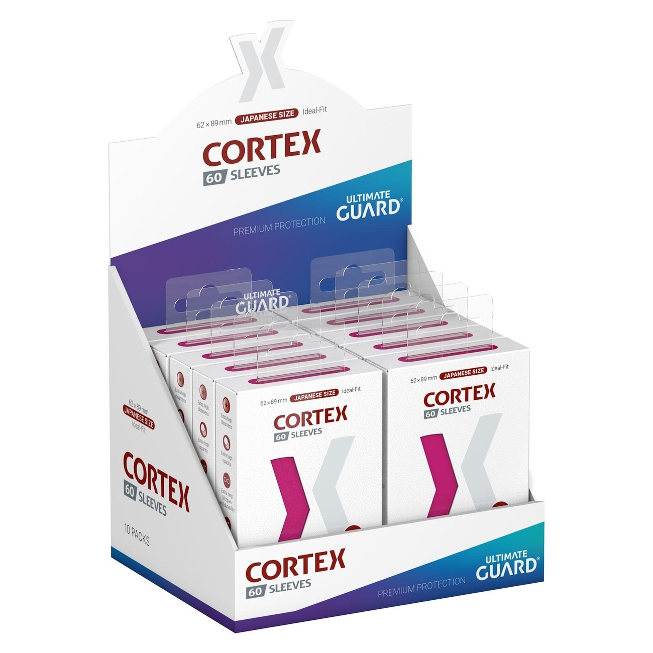 Ultimate Guard Cortex Sleeves japansk storlek (60) - Rosa