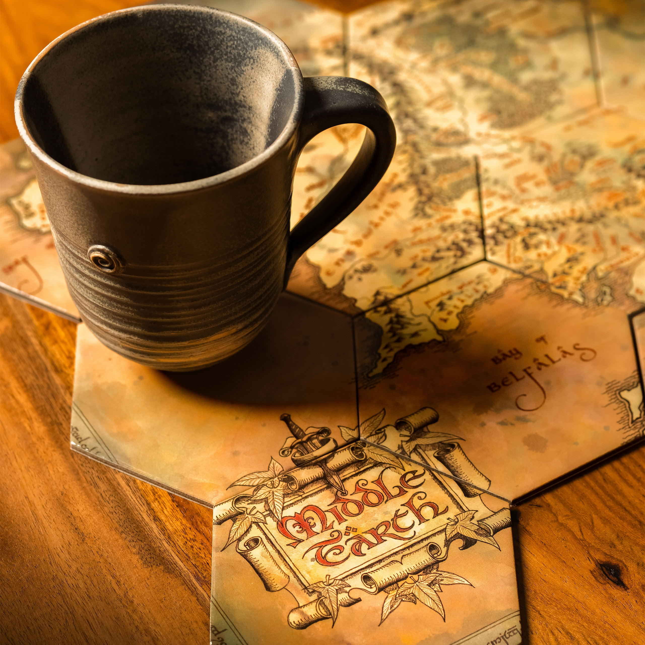 The Lord of the Rings - Middle-earth Map Coasters Set of 12