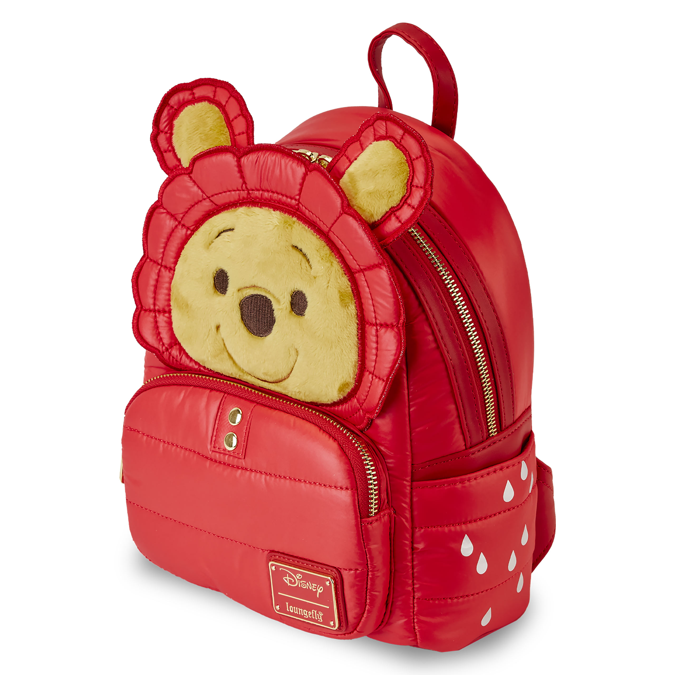 Winnie the Pooh - Puffer Jacket Cosplay Mini Backpack Red