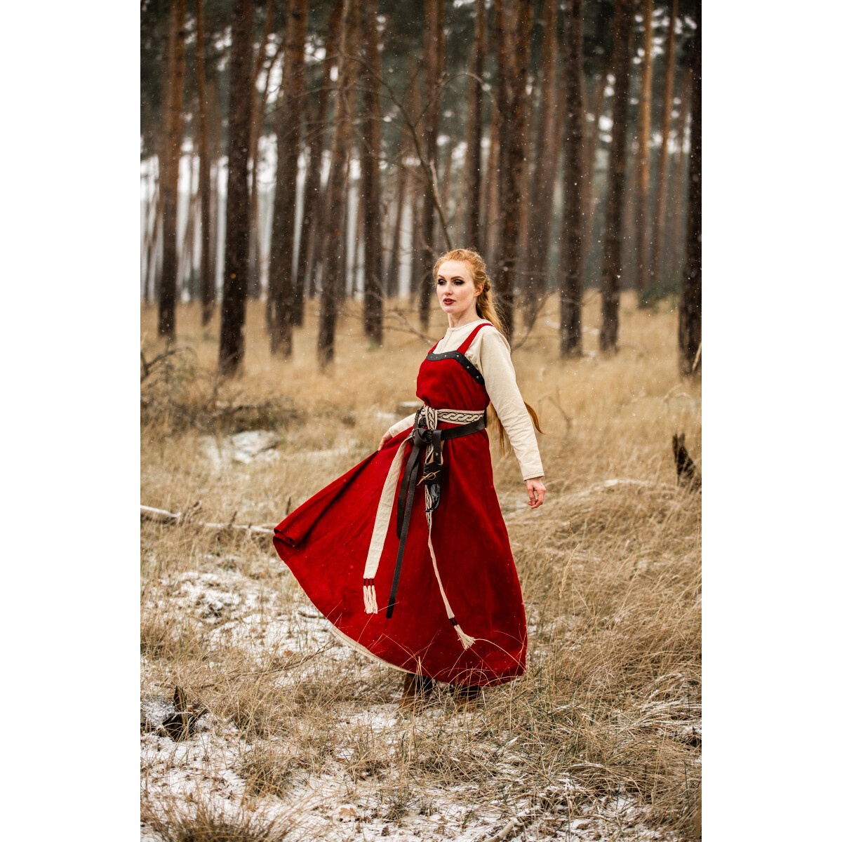 Medieval Viking Overdress Alena red