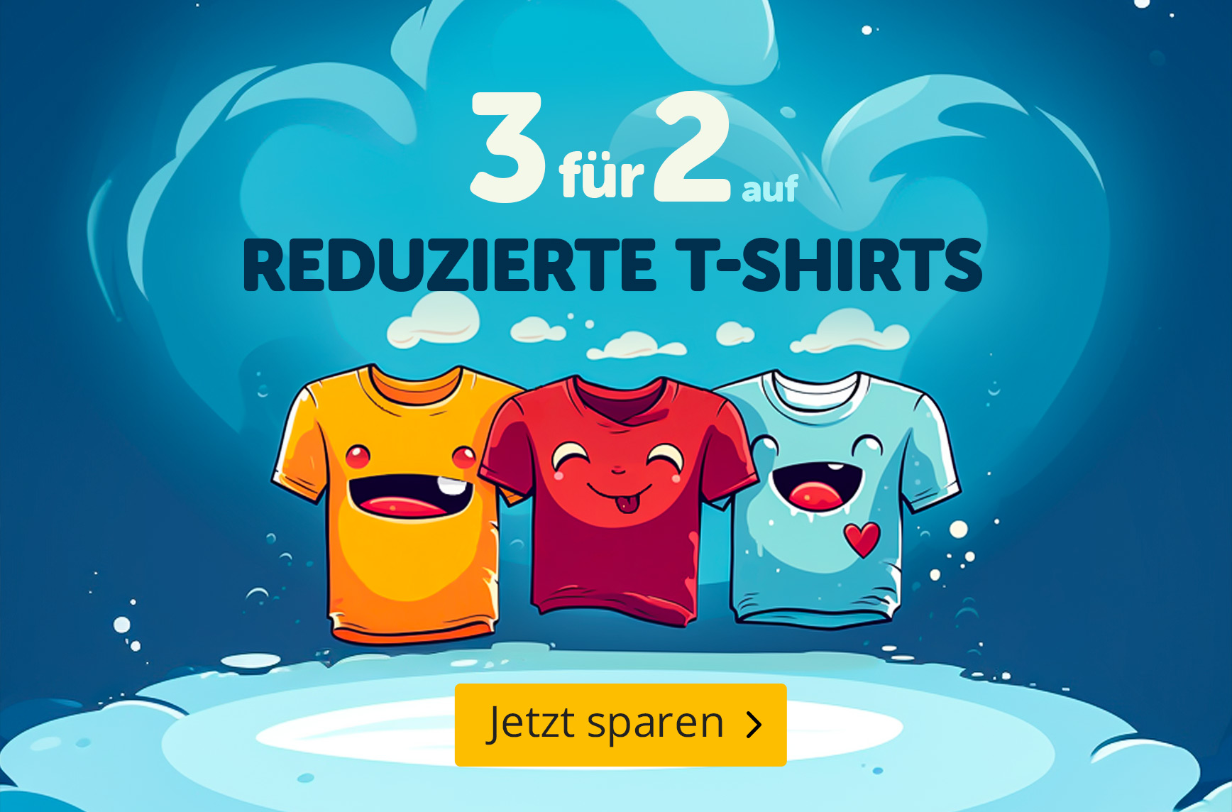 Aktion: 3 für 2 auf reduzierte T-Shirts