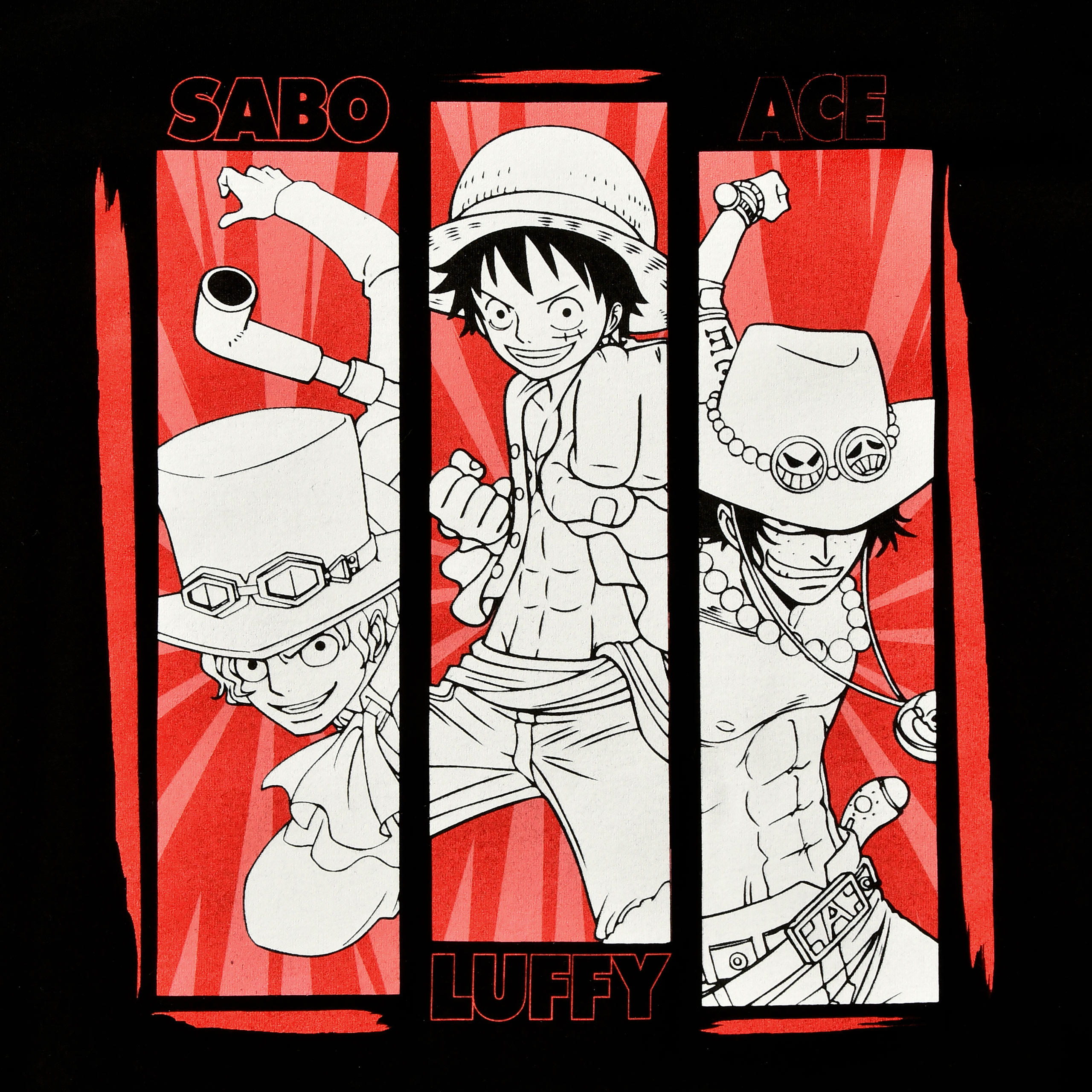 One Piece - Crew T-Shirt schwarz