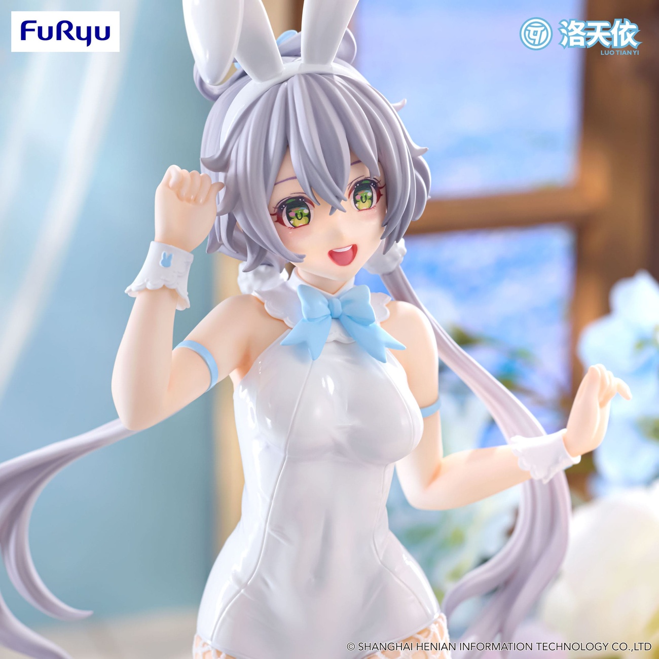VTuber BiCute Bunnies Statue PVC V Singer Luo Tian Yi 28 cm