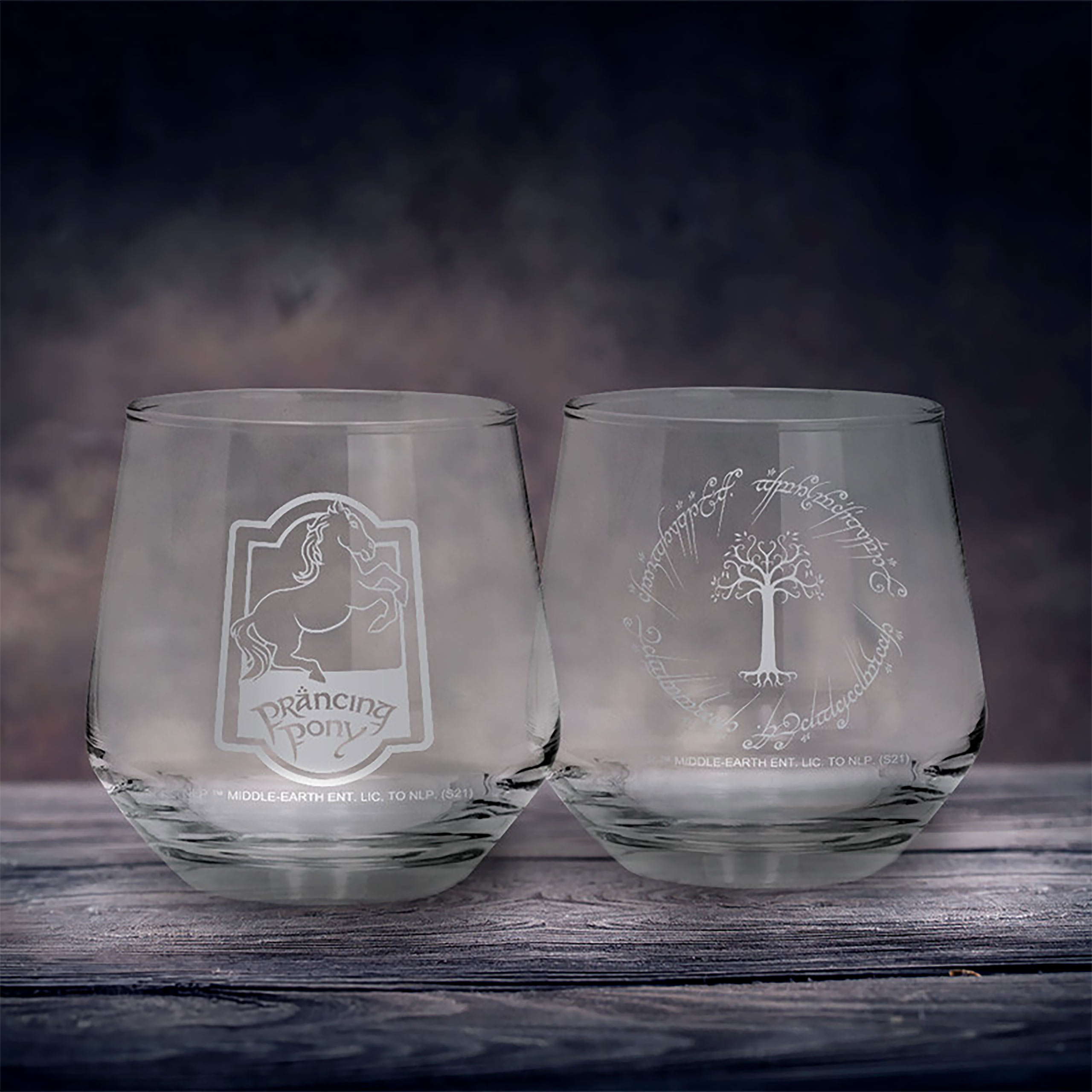 Il Signore degli Anelli - Il Puledro Impennato & Gondor set di 2 bicchieri