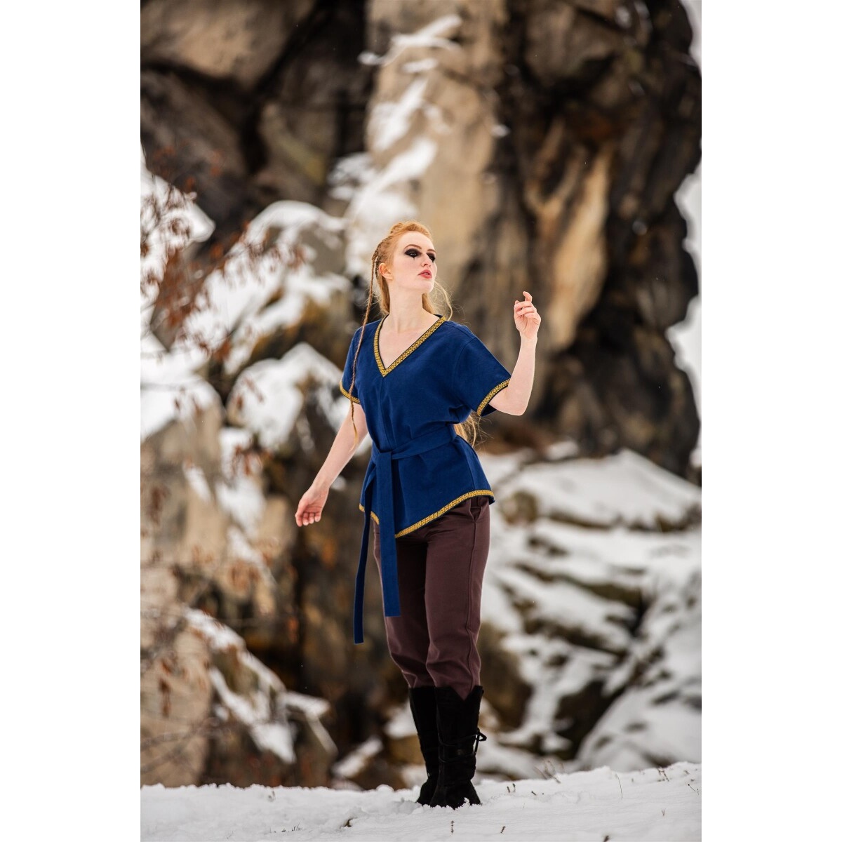 Medieval Viking Tunic Matilda blue