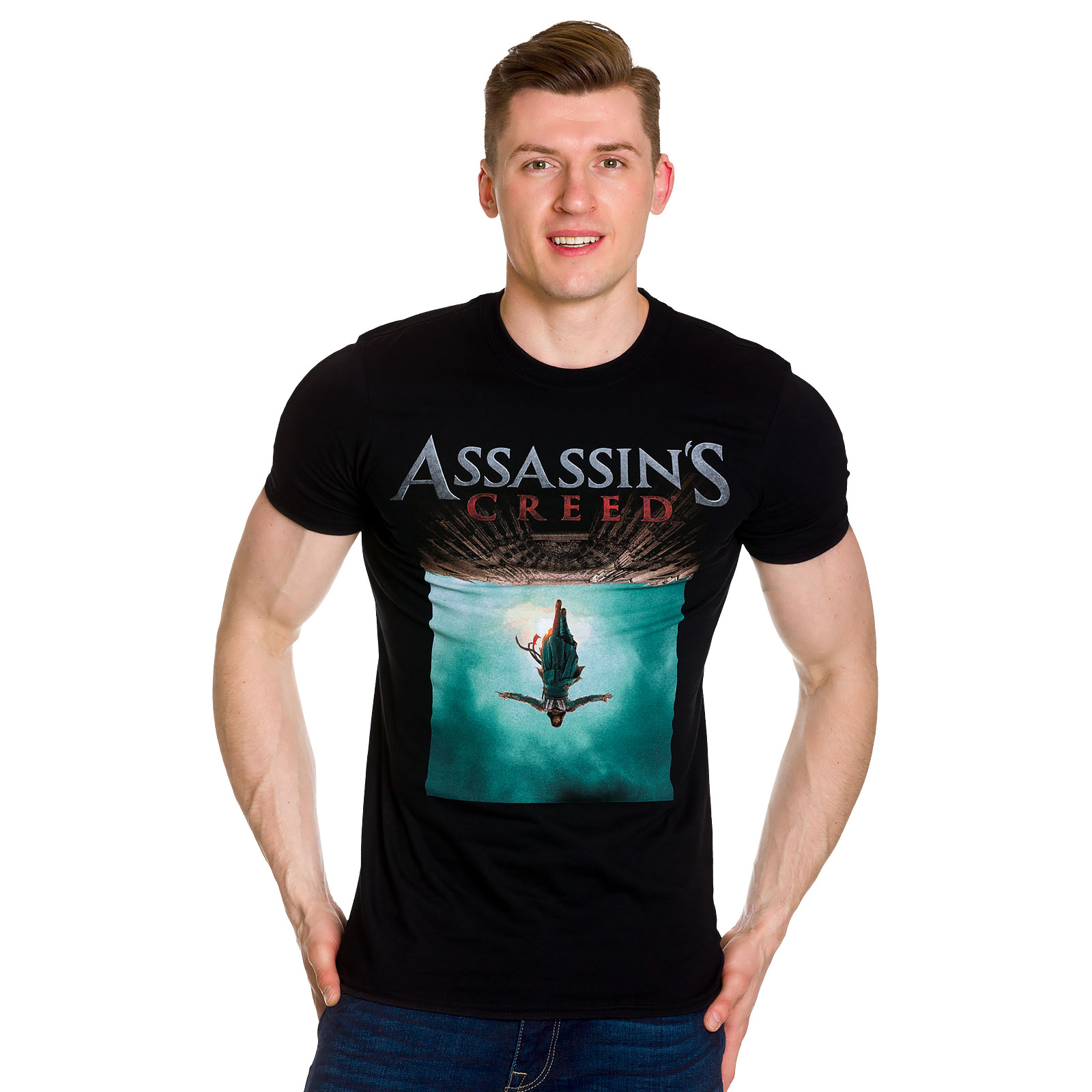Assassins Creed - T-shirt d'affiche de film noir