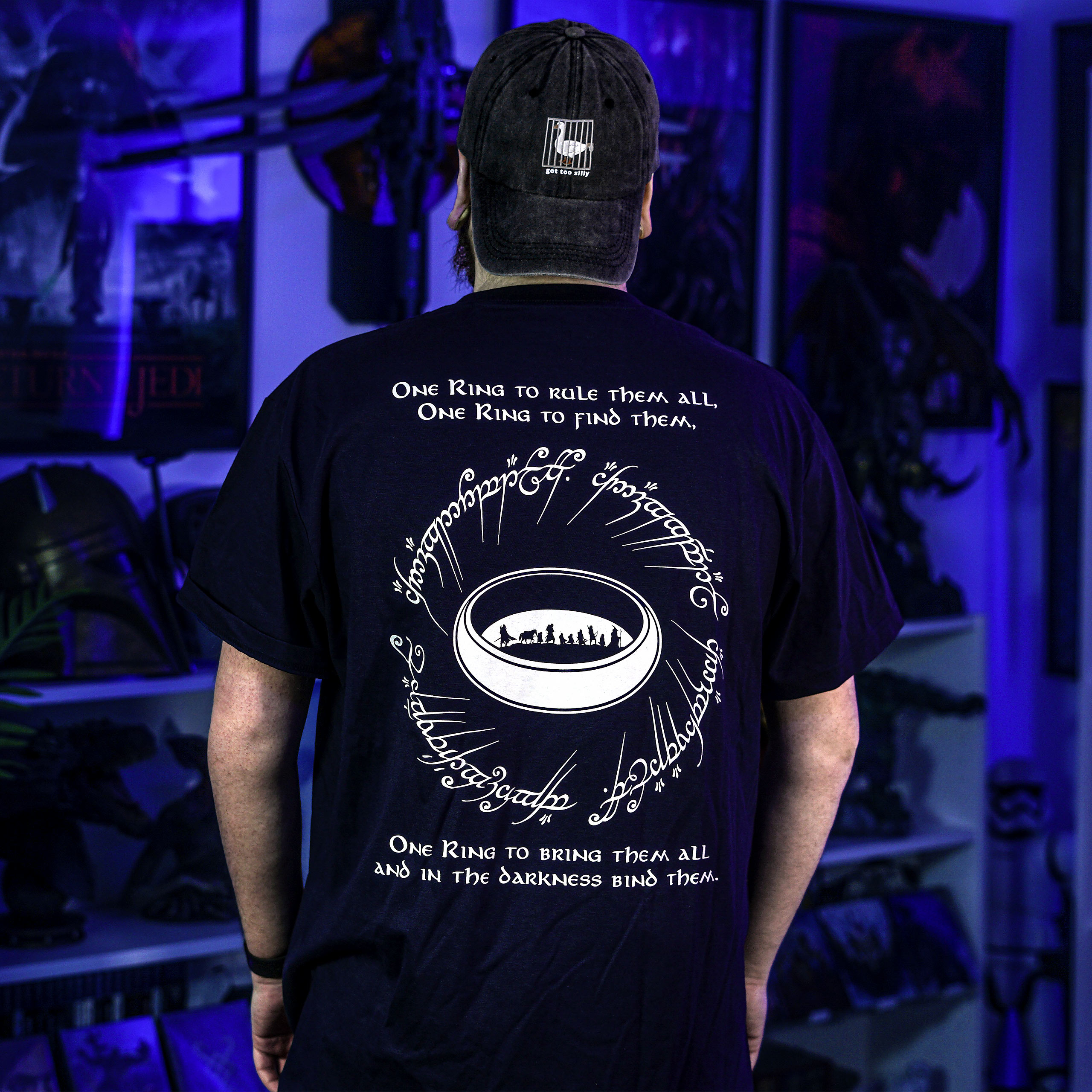 Den Enda Ringen T-shirt blå - Sagan om Ringen