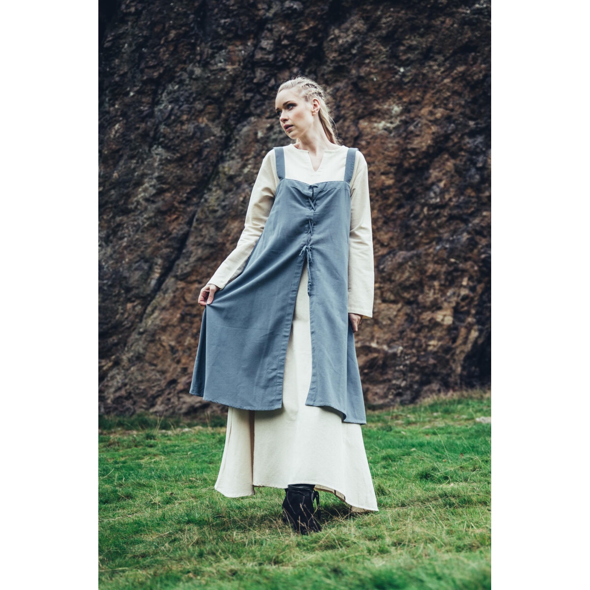Medieval Viking Overdress Inka dove blue