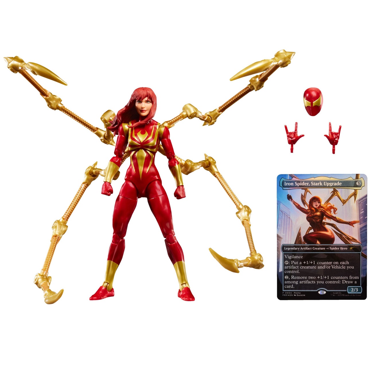 Marvel Legends Magic: The Gathering Action Figure Mary Jane Watson (Iron Spider) (plus exclusive foil card) 15 cm