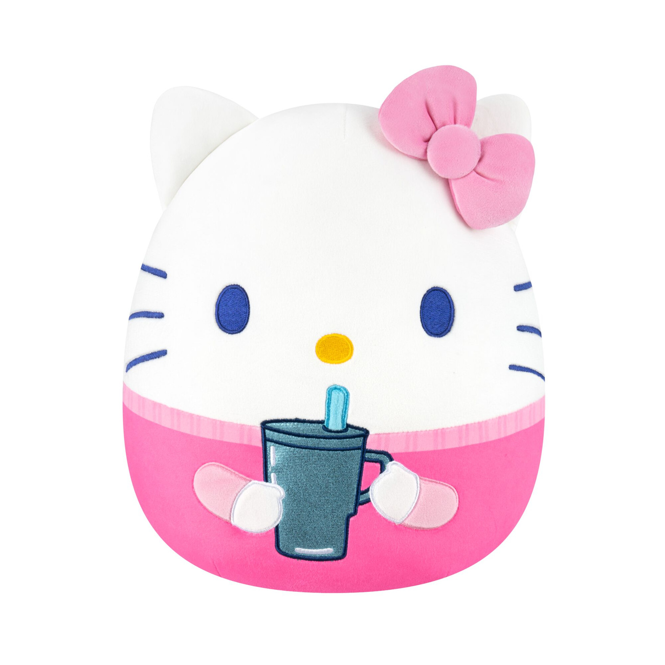 Figura de peluche Squishmallows Hello Kitty con taza