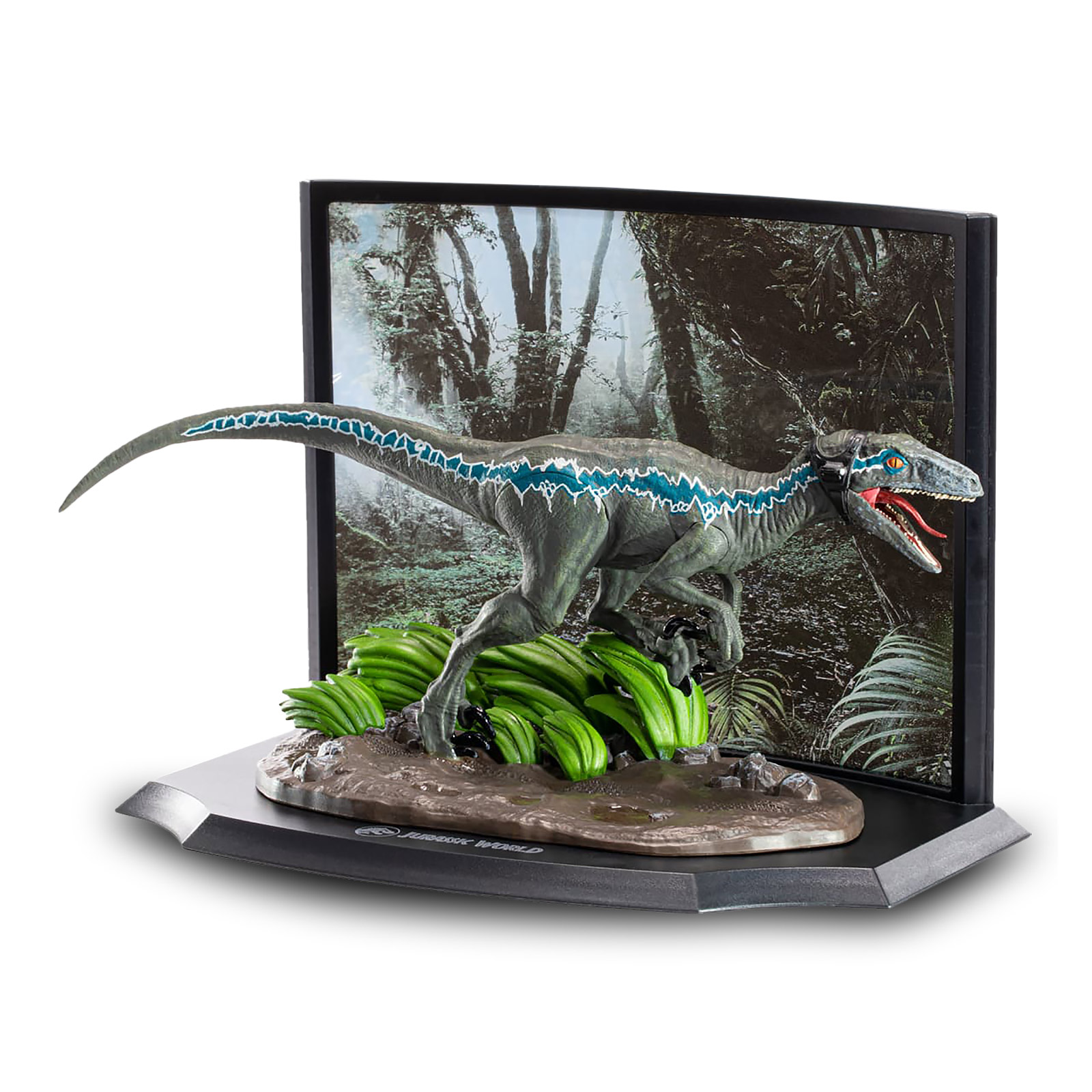 Jurassic Park - Blue Velociraptor Diorama Figur