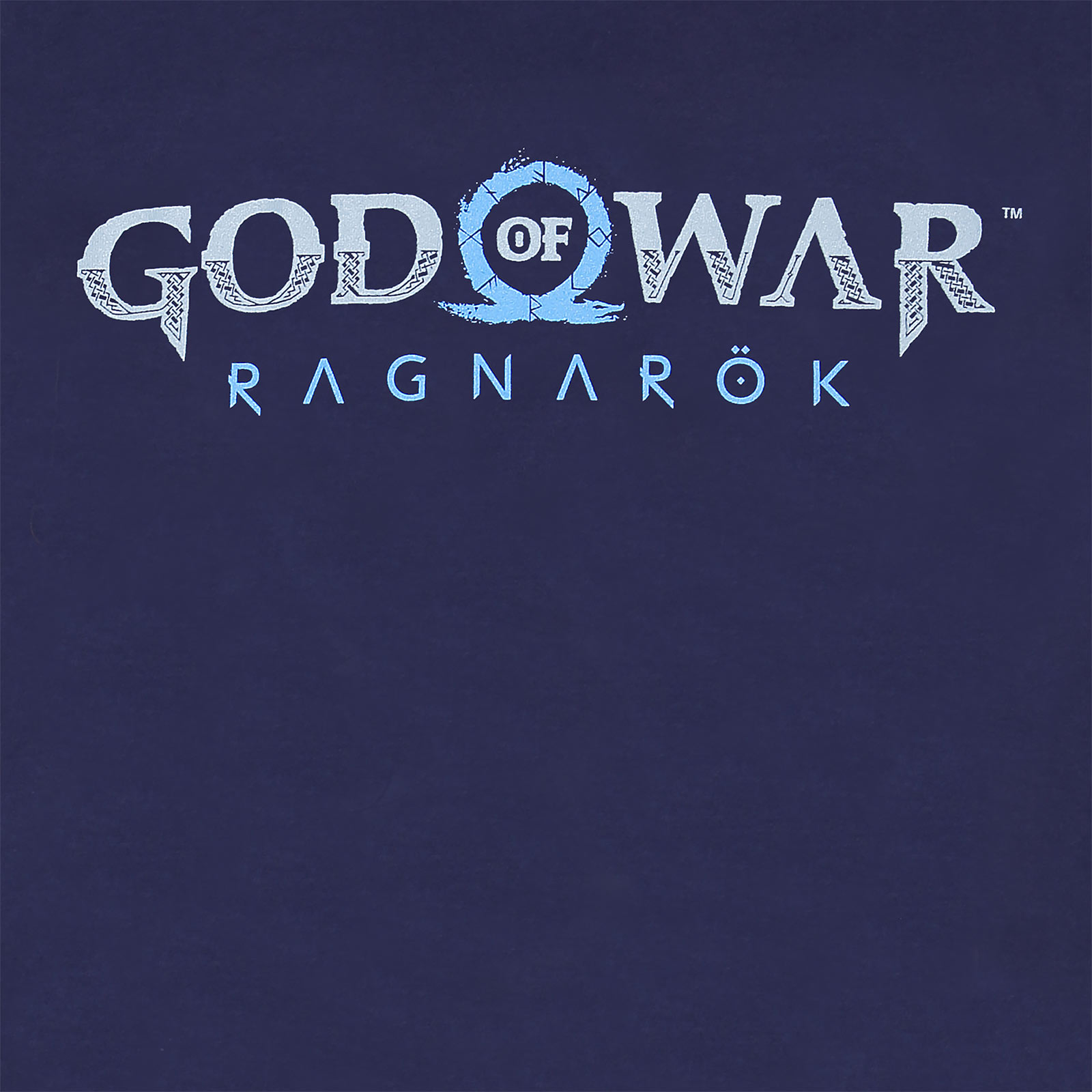 God of War Ragnarok - T-shirt logo blu