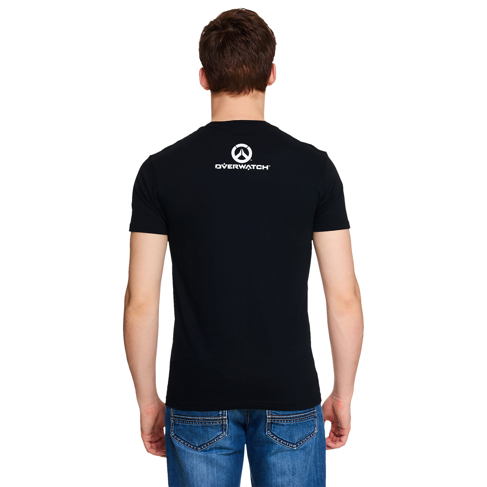 Overwatch - T-shirt noir avec logo Tracer Spray