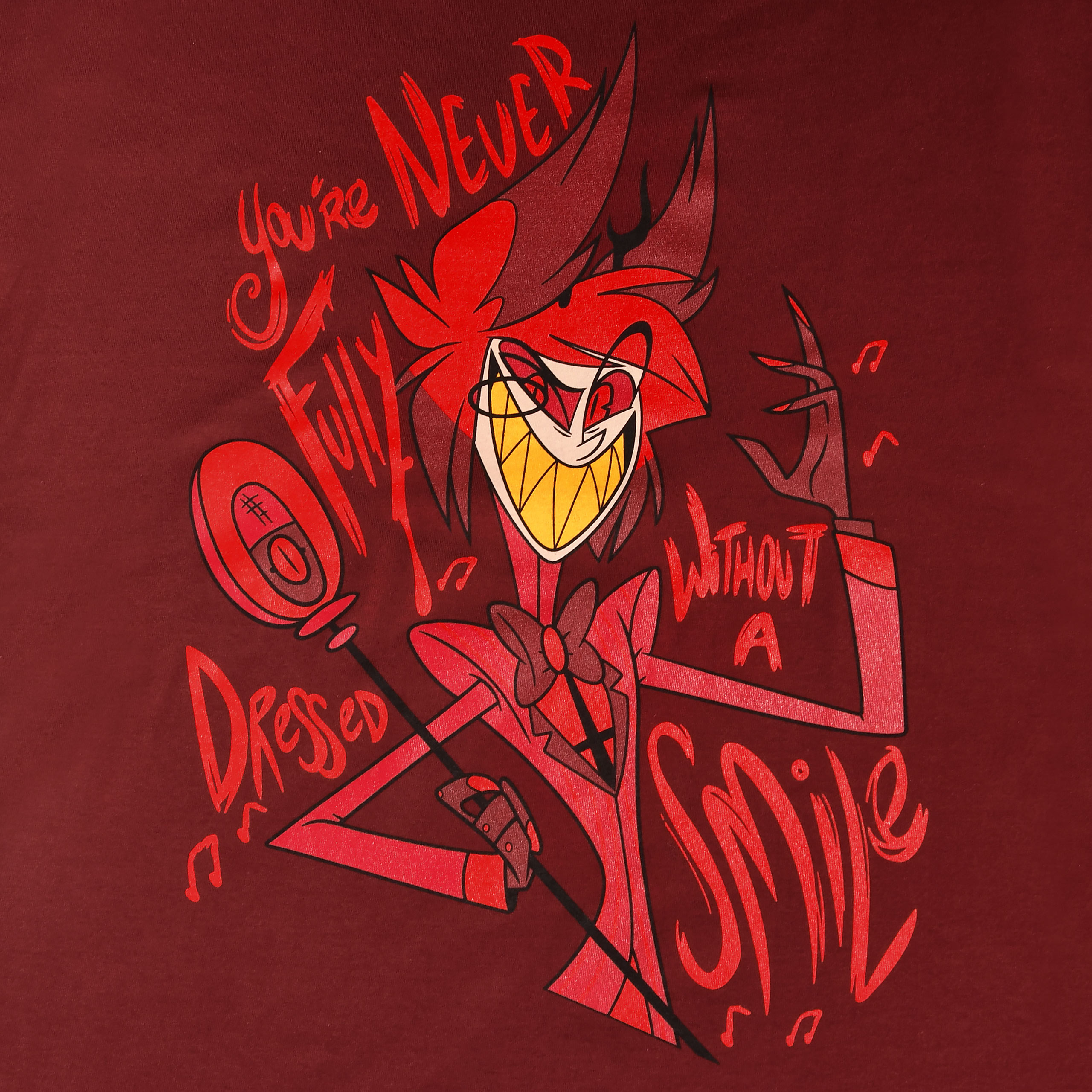 Alastor T-Shirt für Hazbin Hotel Fans rot