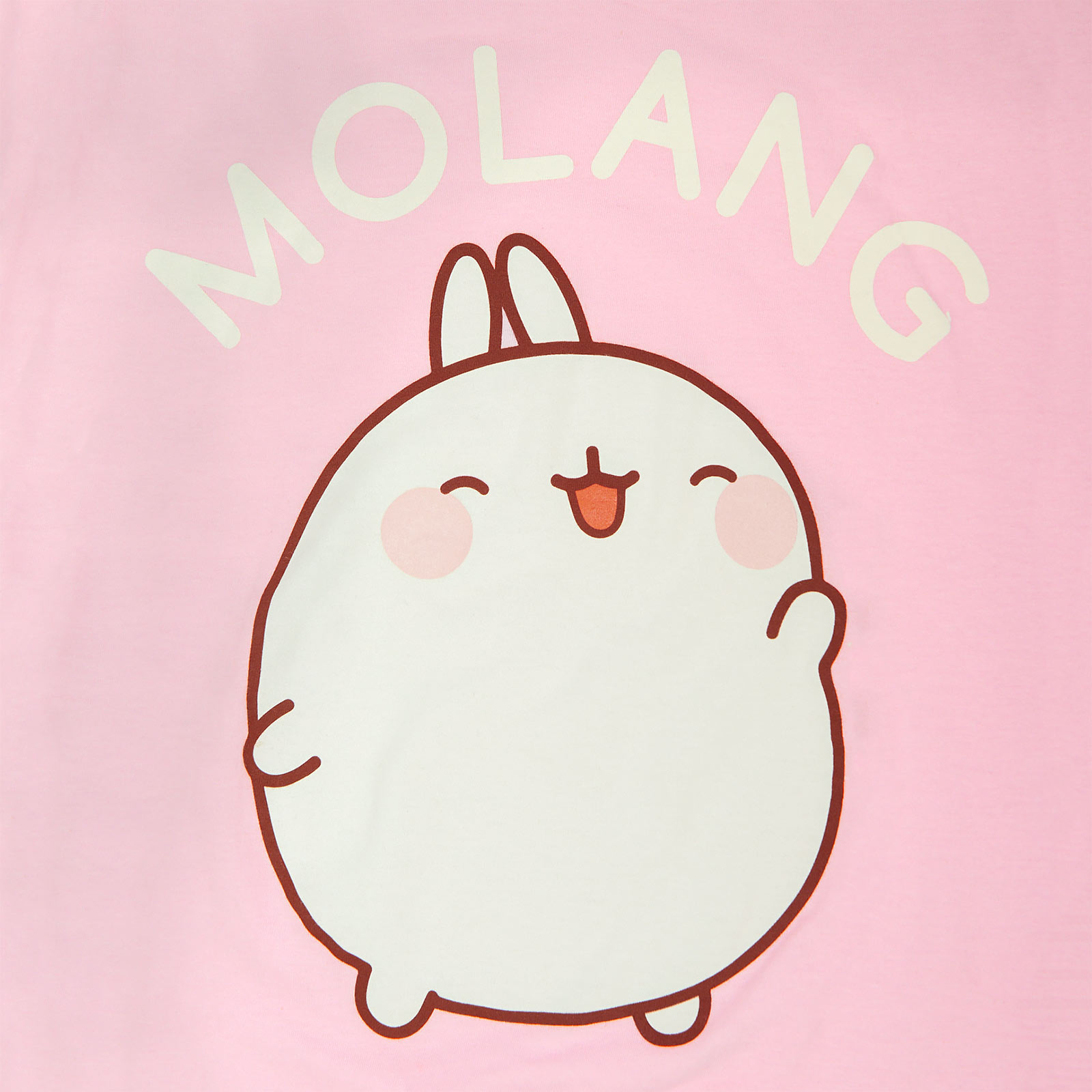 Molang - T-shirt Femme Heureux Rose