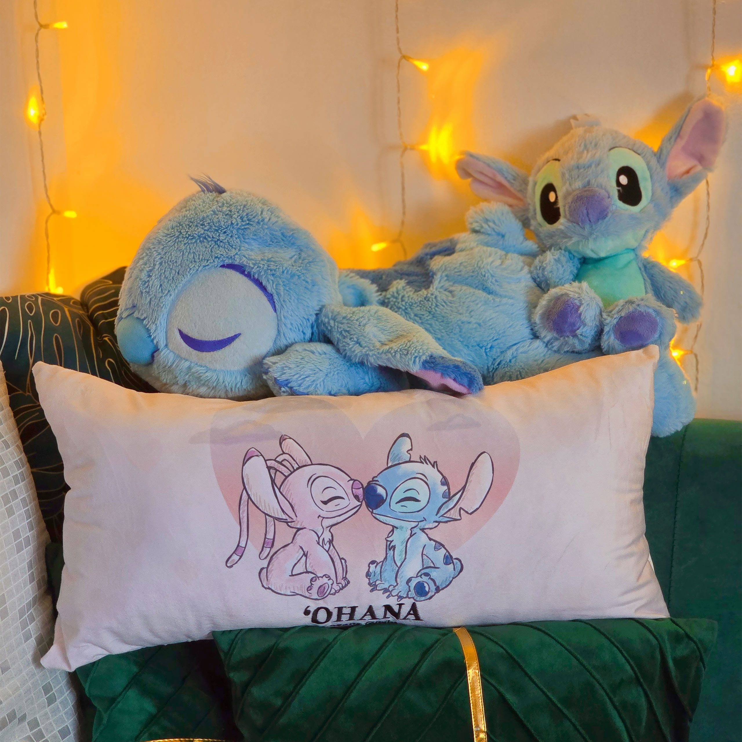 Stitch i Angel Ohana Means Family - Poduszka