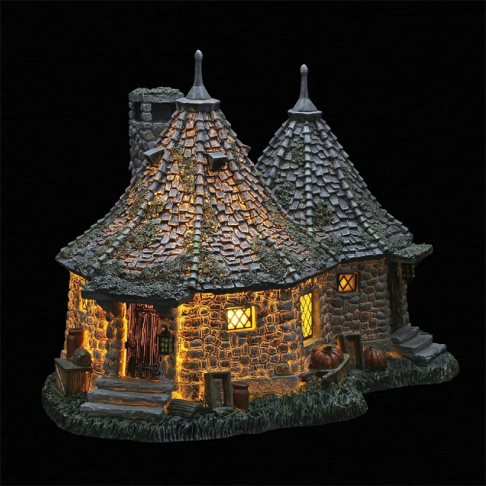 Réplique miniature de la cabane d'Hagrid avec éclairage - Harry Potter
