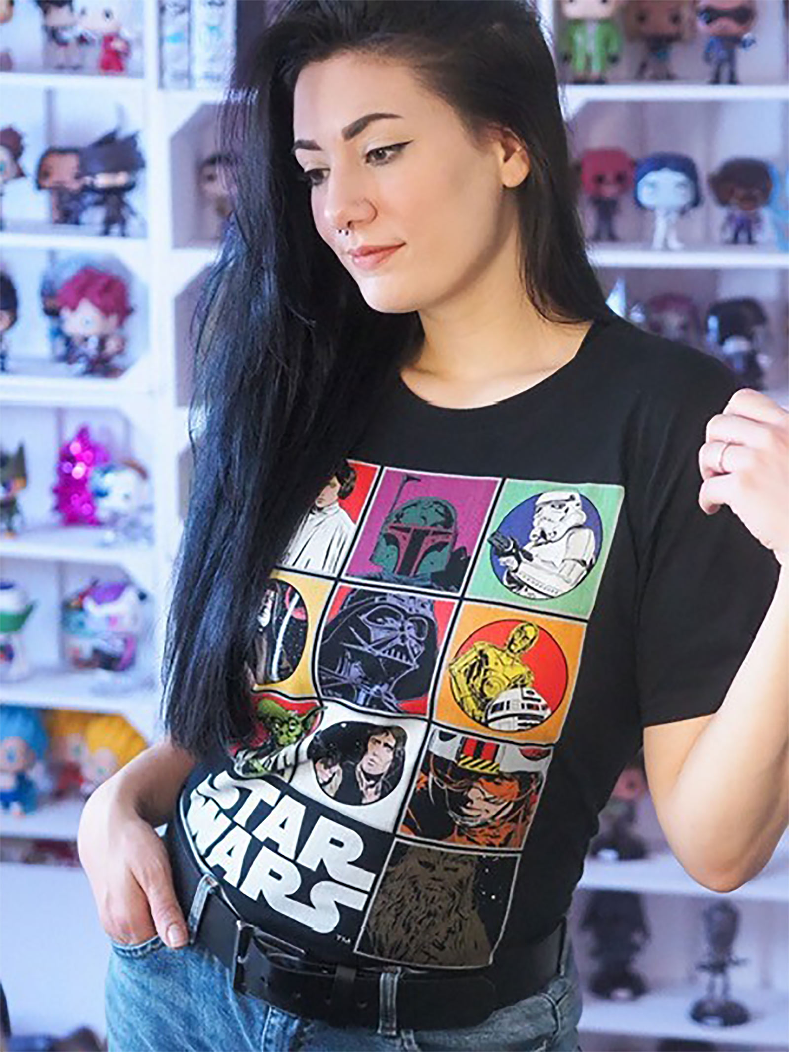 Star Wars - T-shirt Characters noir