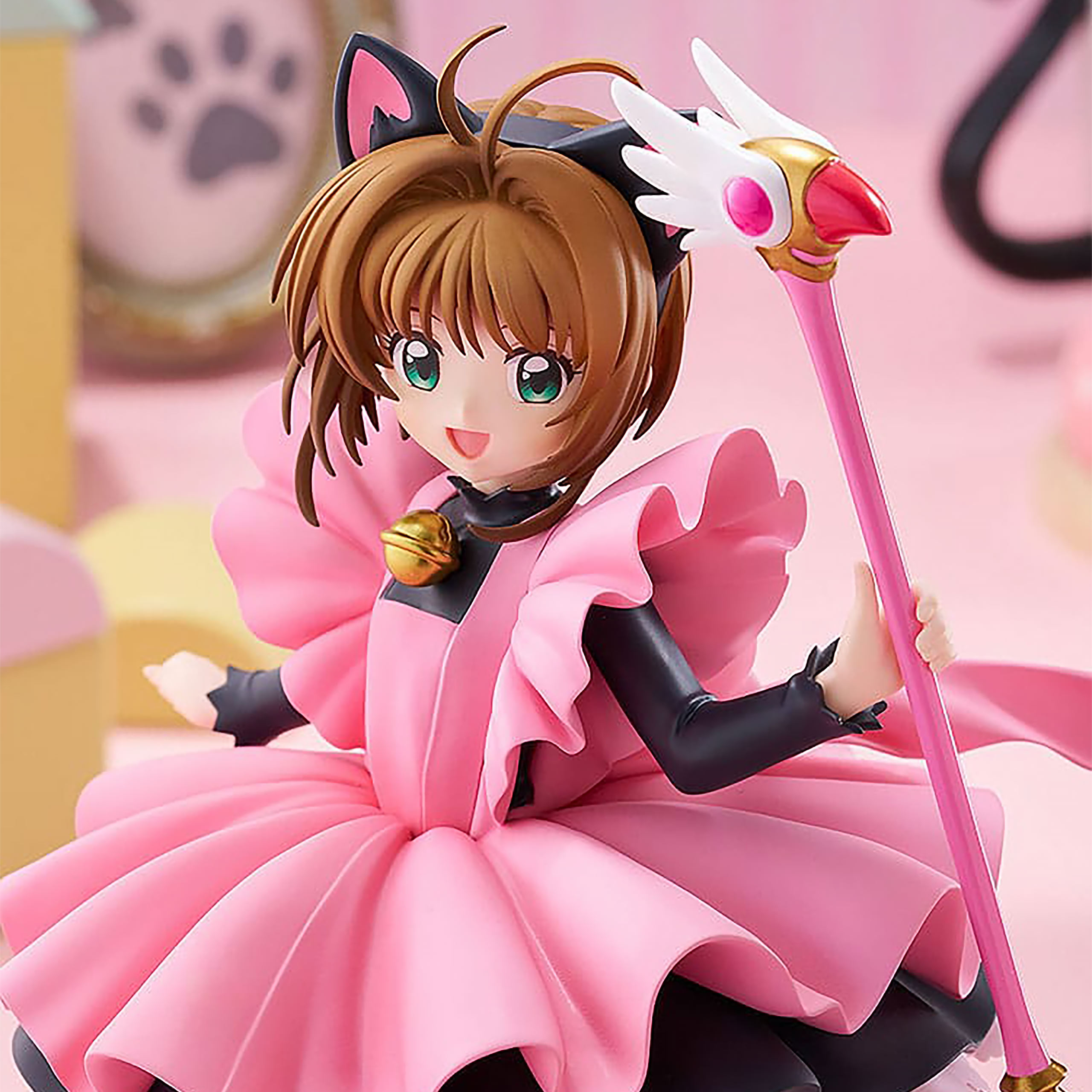 Card Captor Sakura - Figurine Kinomoto Sakura Version Costume de Chat Noir Taille L