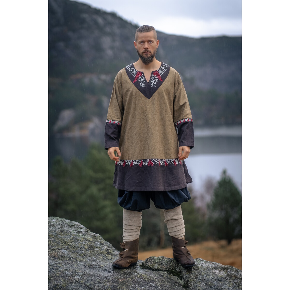 Tunique viking médiévale Freydis sable