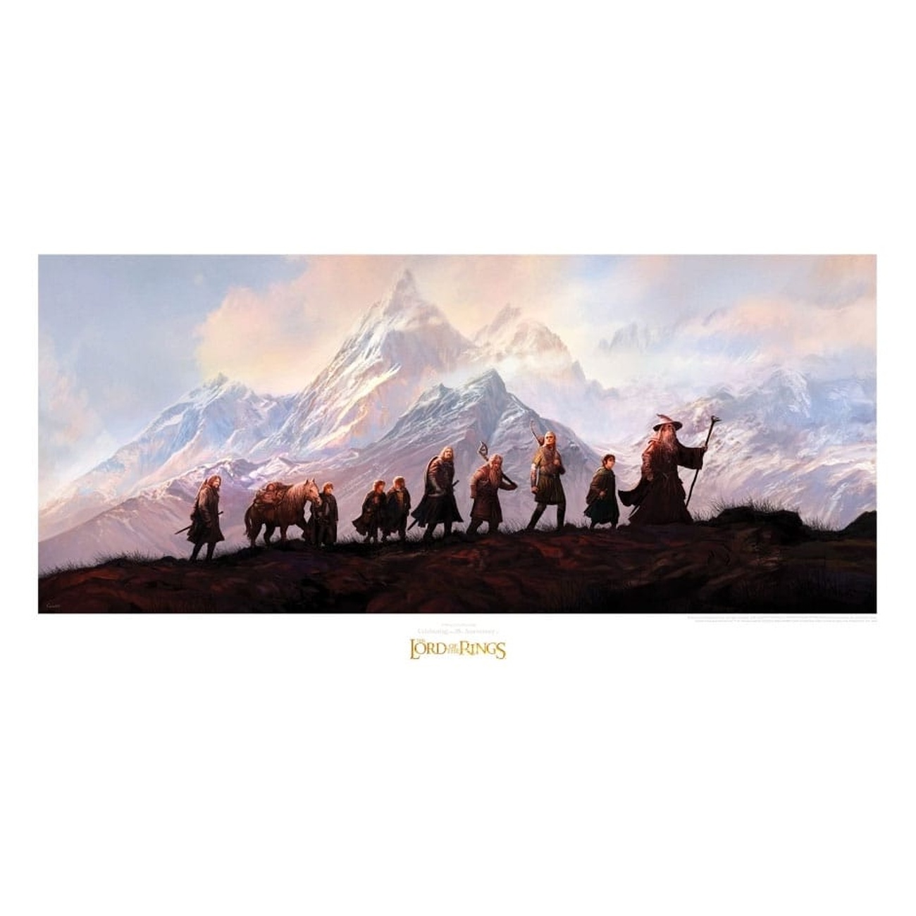 The Lord of the Rings - De Reisgenoten Art Print 20th Anniversary