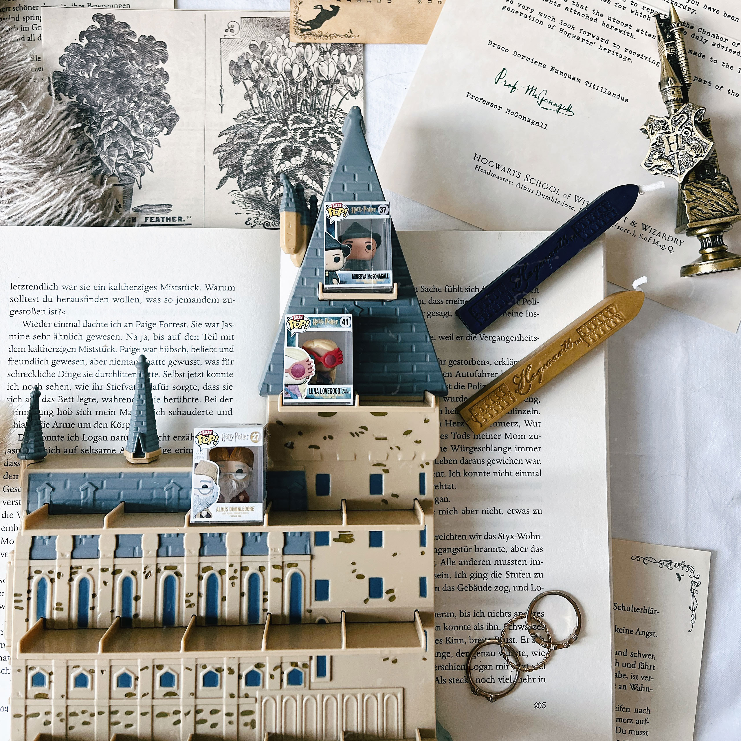 Harry Potter - Hogwarts Kasteel Funko Bitty Pop Display met 2 Figuren