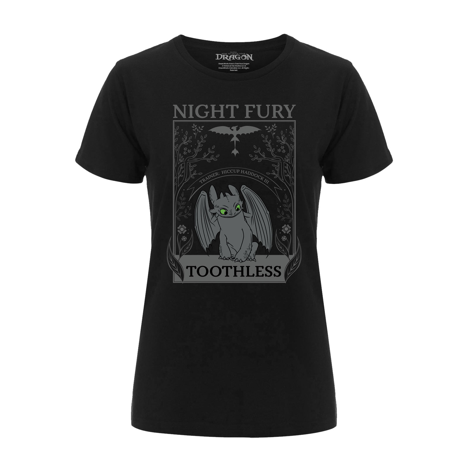 Drachenzähmen leicht gemacht - Night Fury T-Shirt Damen schwarz