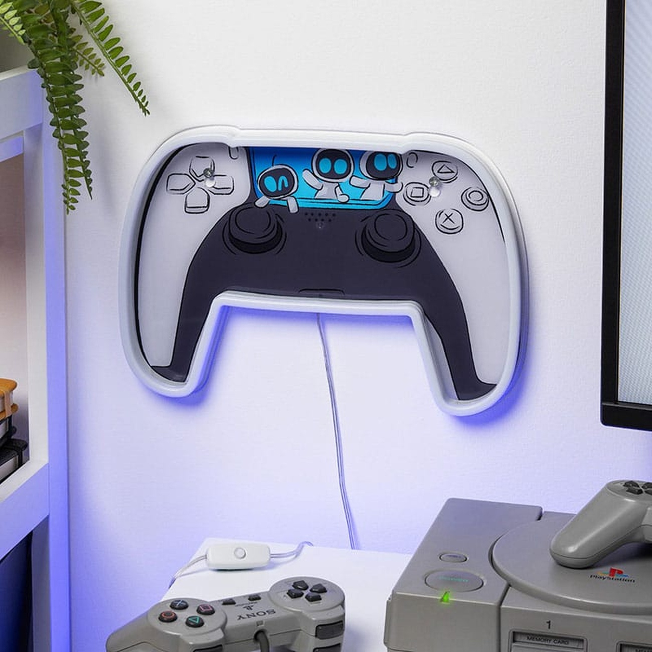 Aplique de pared LED neón Astro Bot