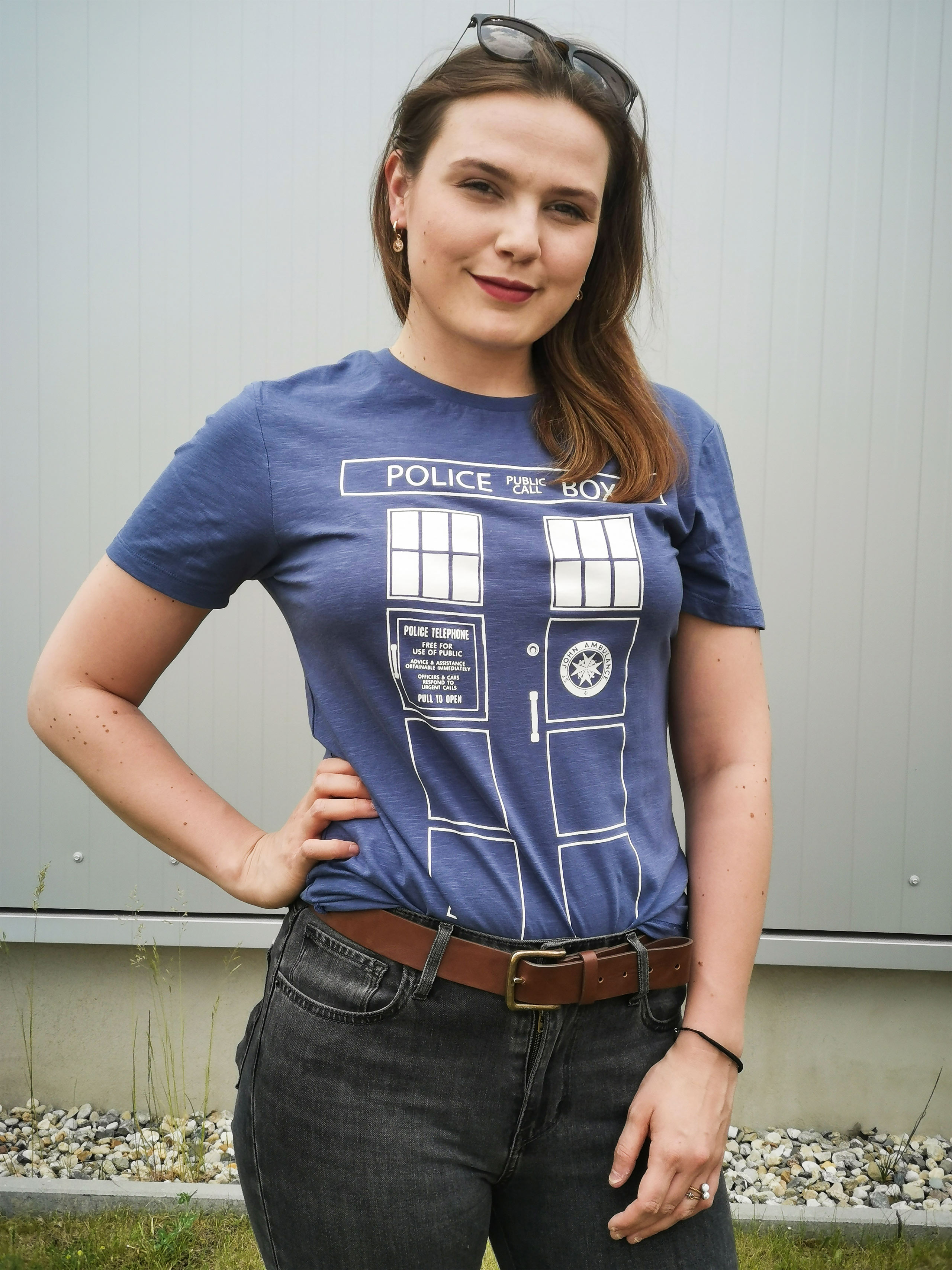 T-shirt bleu Tardis Police Box - Doctor Who