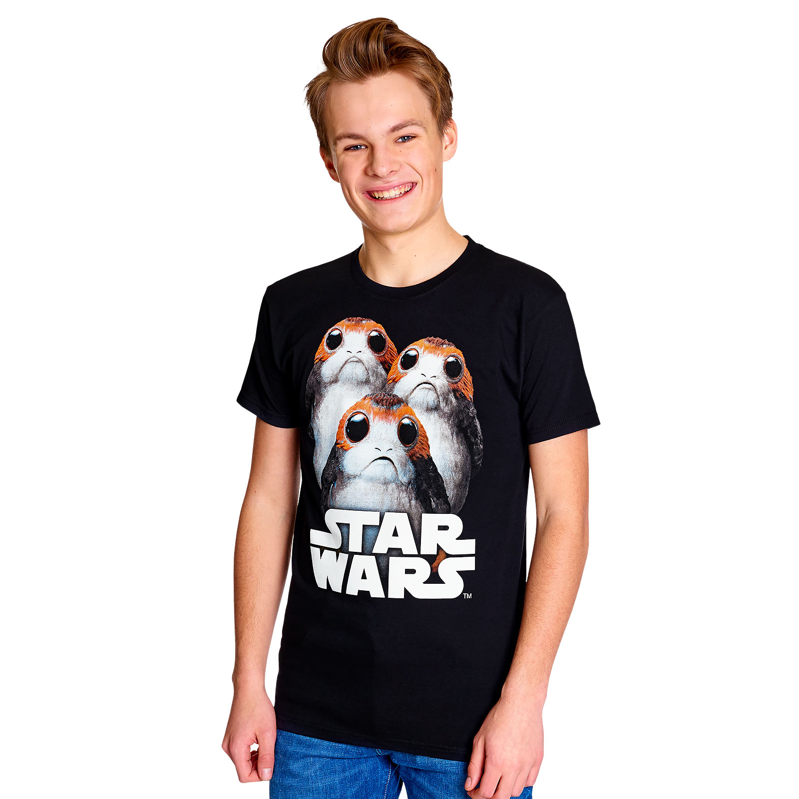 Star Wars - T-Shirt Triple Porg noir