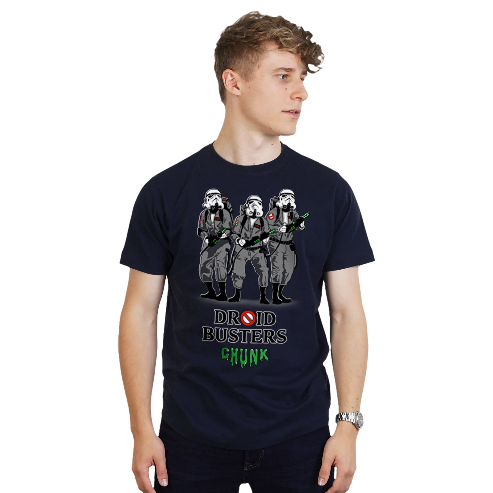 Droidbusters T-Shirt für Star Wars Fans blau