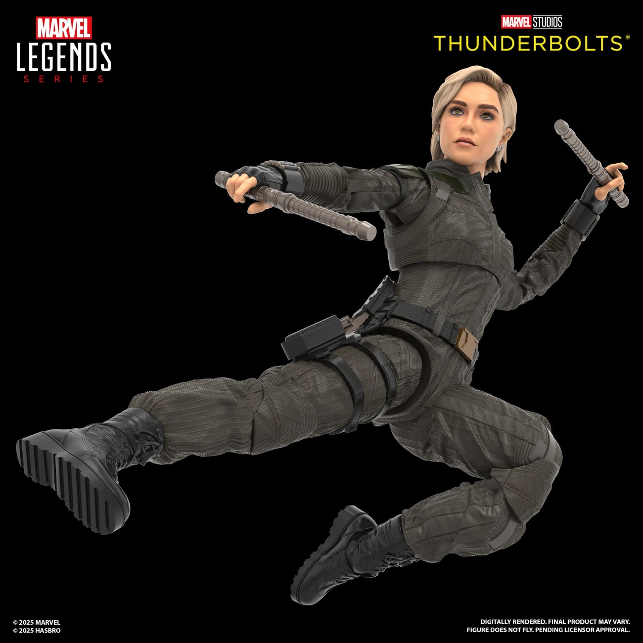 Thunderbolts Marvel Legends actionfigurer 2-pack Yelena Belova & Red Guardian 15 cm
