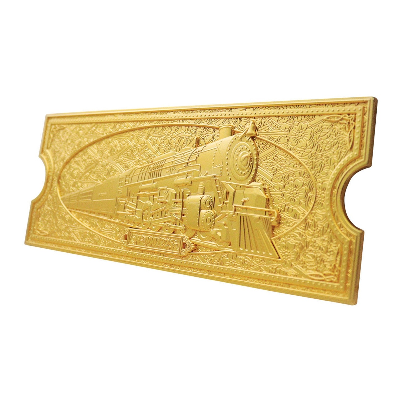 The Polar Express Replica Train Ticket 24k Gold Plated Limited Edition