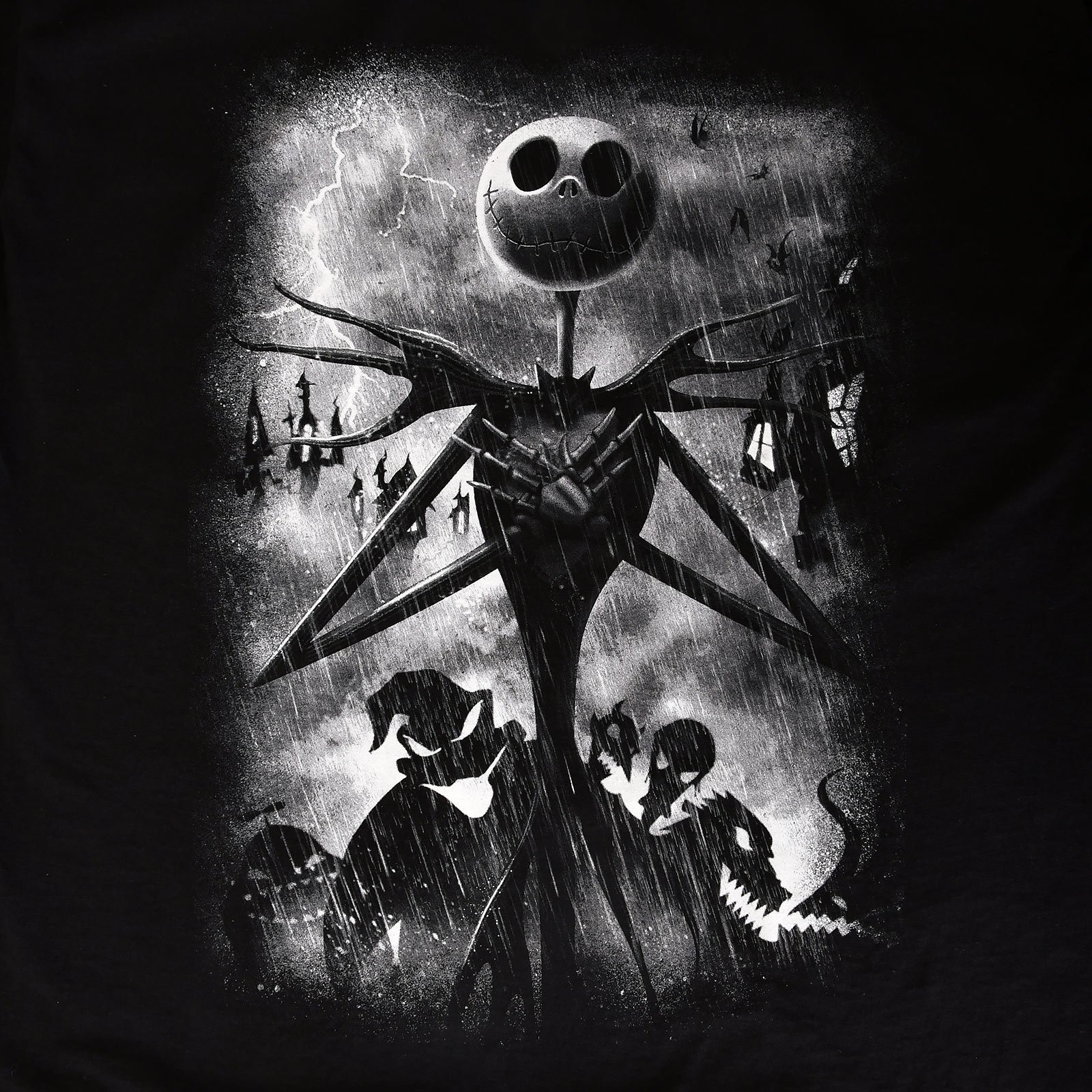 Nightmare Before Christmas - Jack Stormy Skies T-Shirt noir