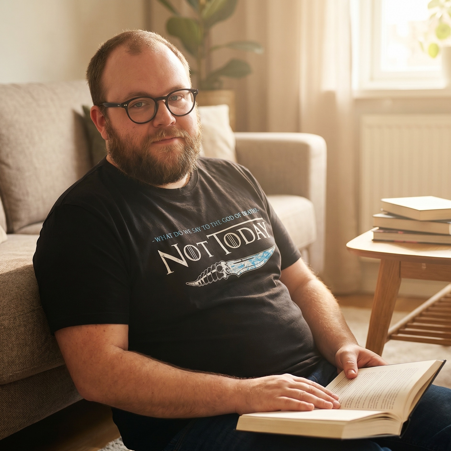 Not Today T-shirt för Game of Thrones-fans svart