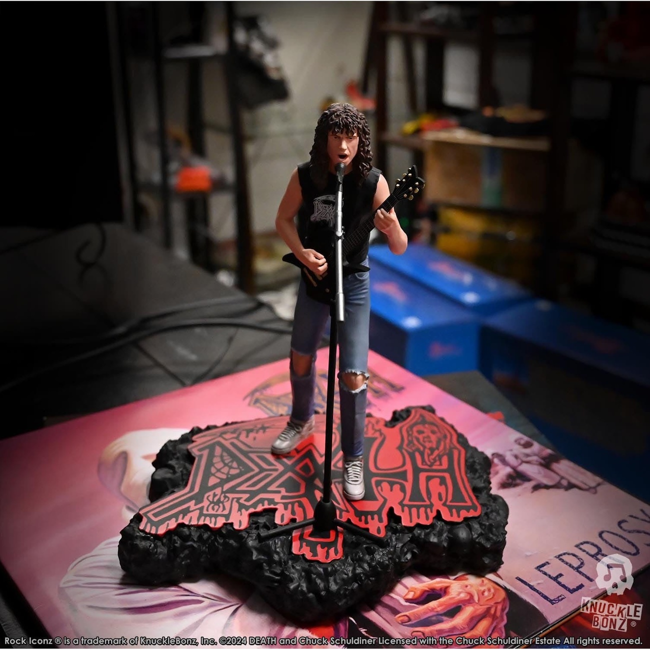 Death Roxk Death Rock Iconz Statue Chuck Schuldiner II 22 cm | Elbenwald