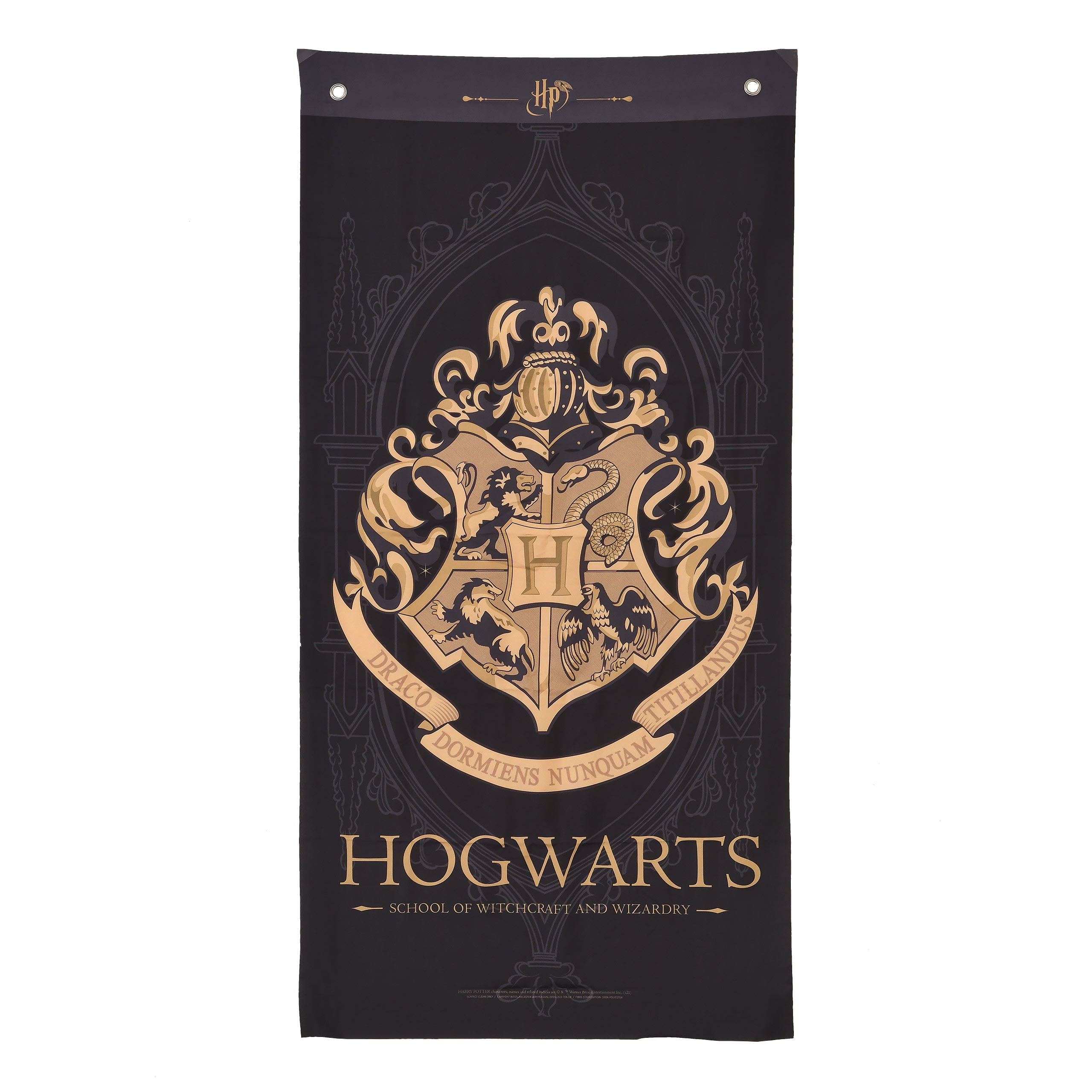 Harry Potter - Hogwarts Crest Wall Scroll Black