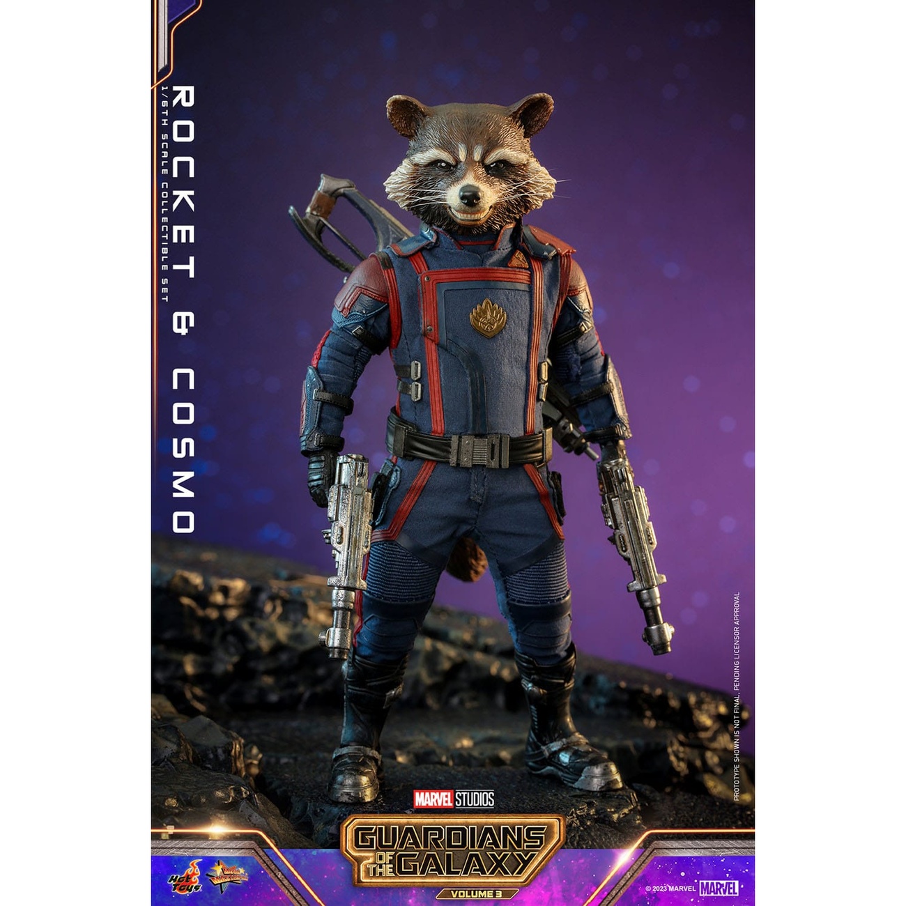 Guardians of the Galaxy – Figurines d’action Masterpiece Rocket & Cosmo 1:6