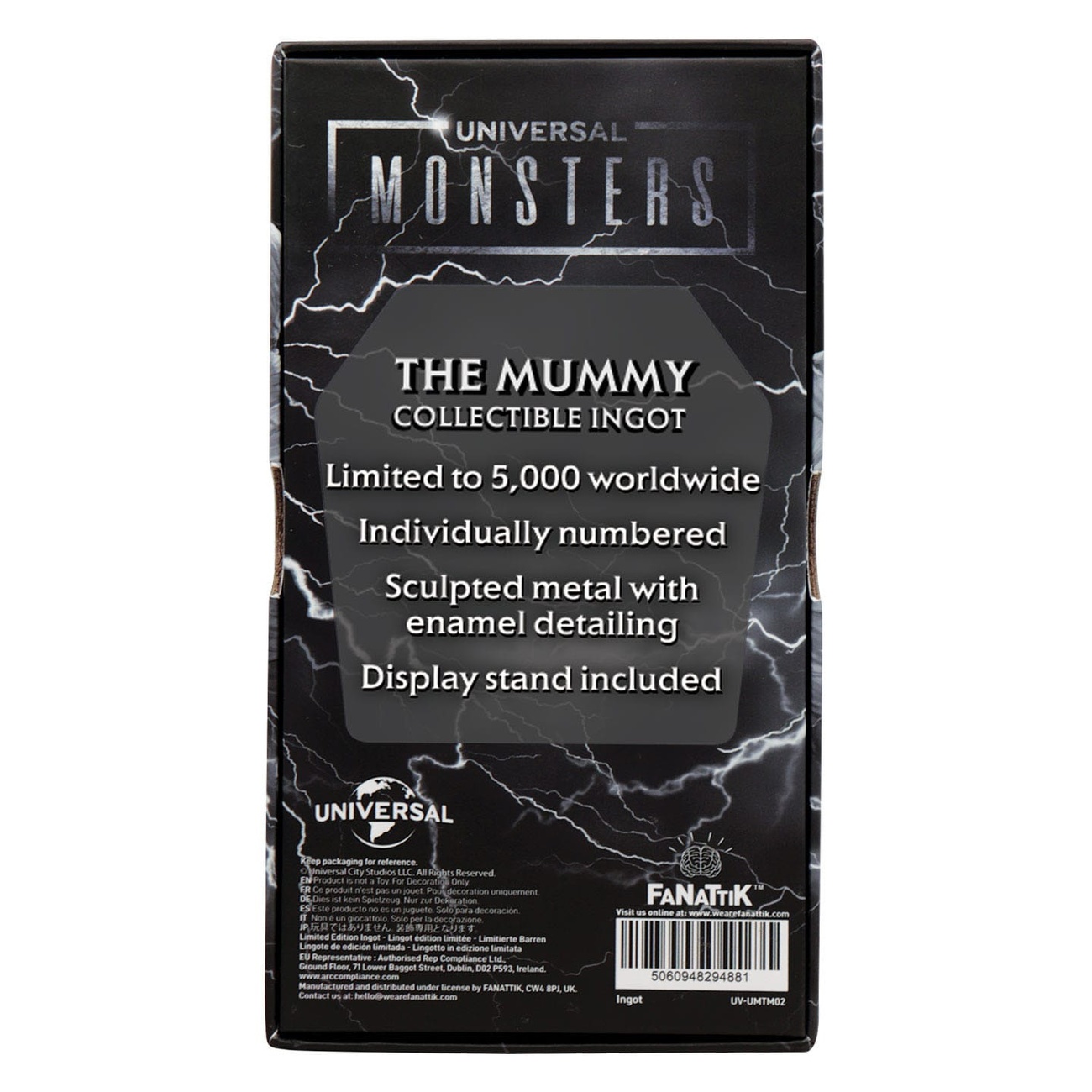 Universal Monsters Metallbarren Frankensteins Monster Limited Edition