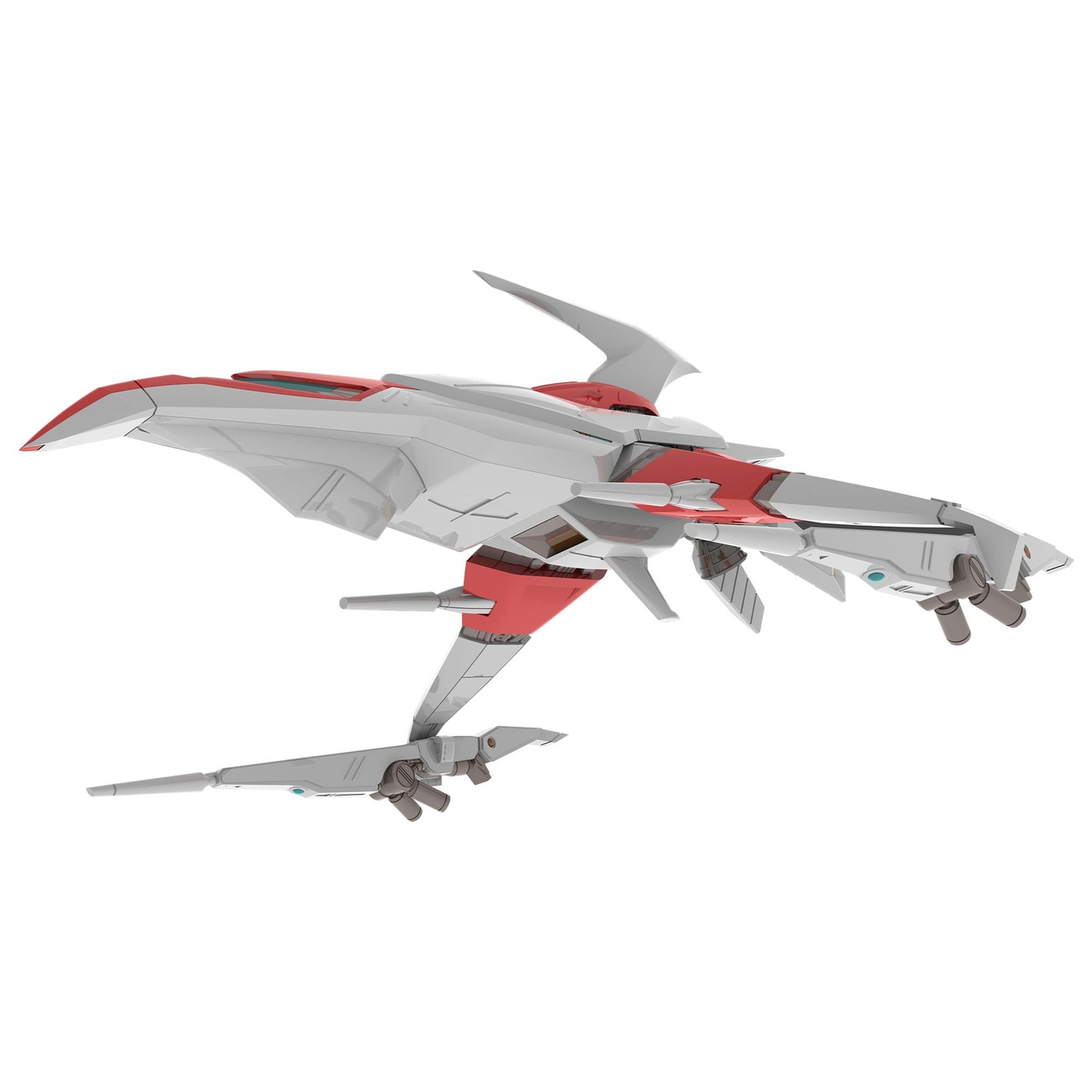 Dariusburst CS Core Kit in Plastica 1/144 Legend Silver Hawk 3F-1B Caccia Spaziale 14 cm