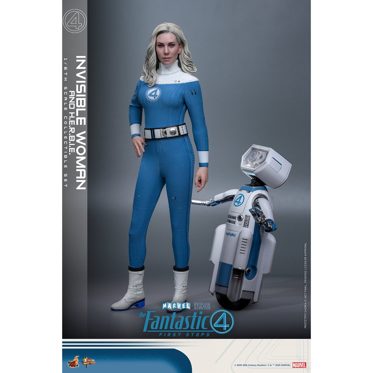 Les Quatre Fantastiques - Invisible Woman & H.E.R.B.I.E. coffret de figurines d’action Masterpiece 1:6