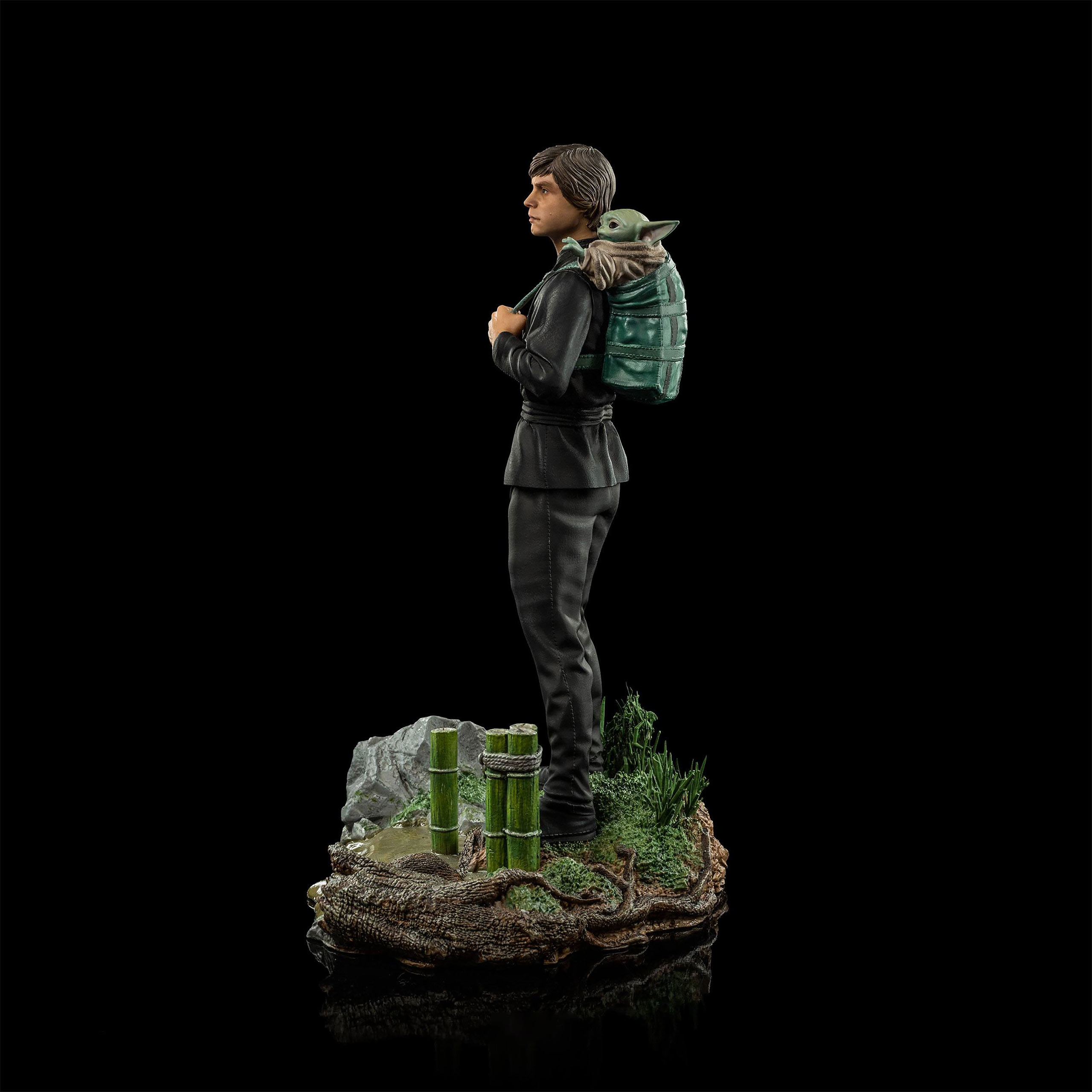 Luke Skywalker & Grogu Training Statue limitiert - Star Wars The Book of Boba Fett