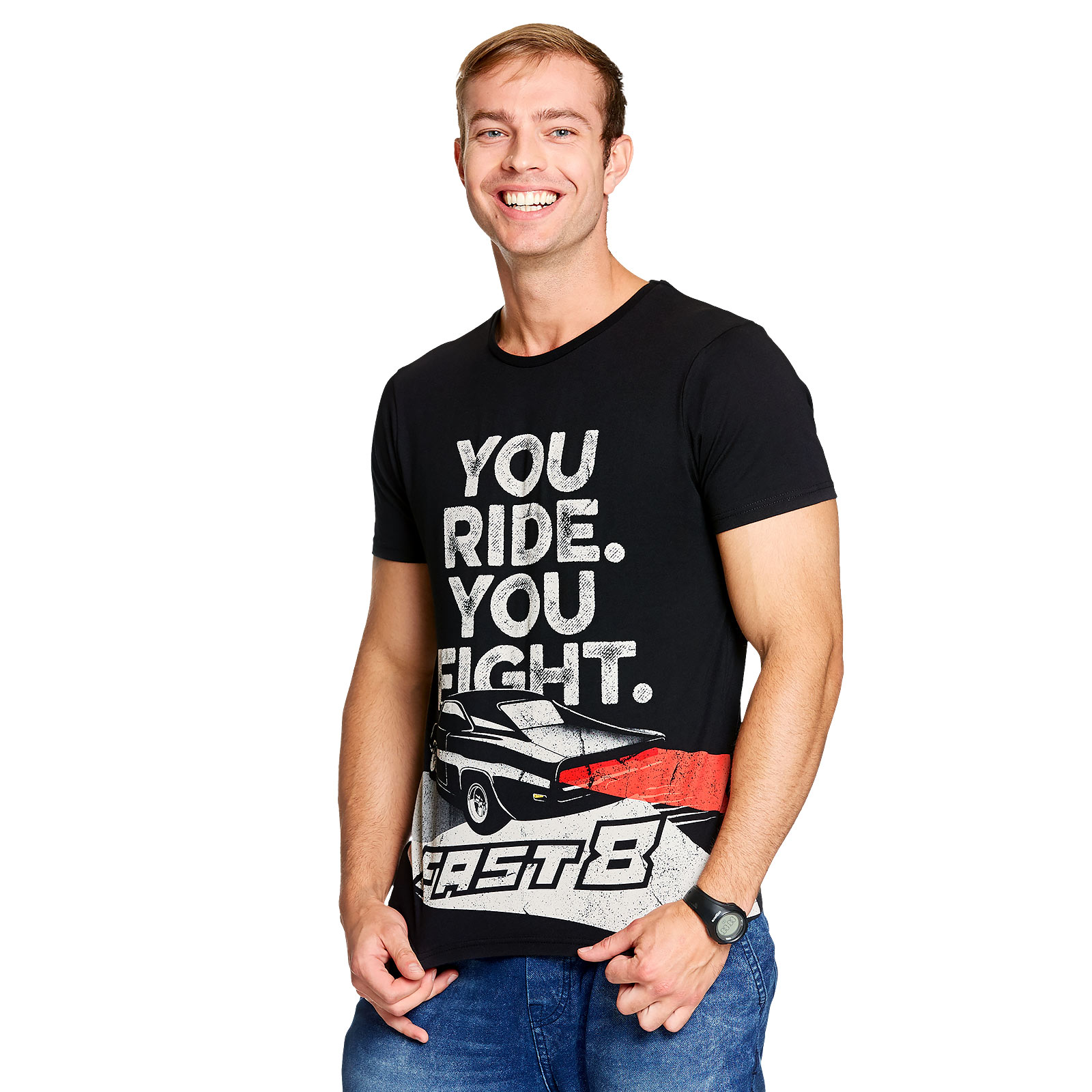 Fast & Furious - You Ride You Fight T-Shirt grijs