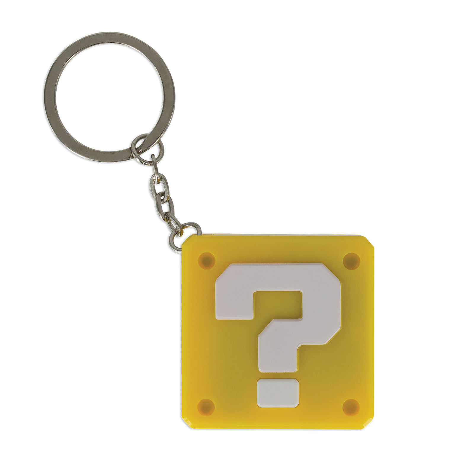 Super Mario - Question Mark Keychain with Light and Sound