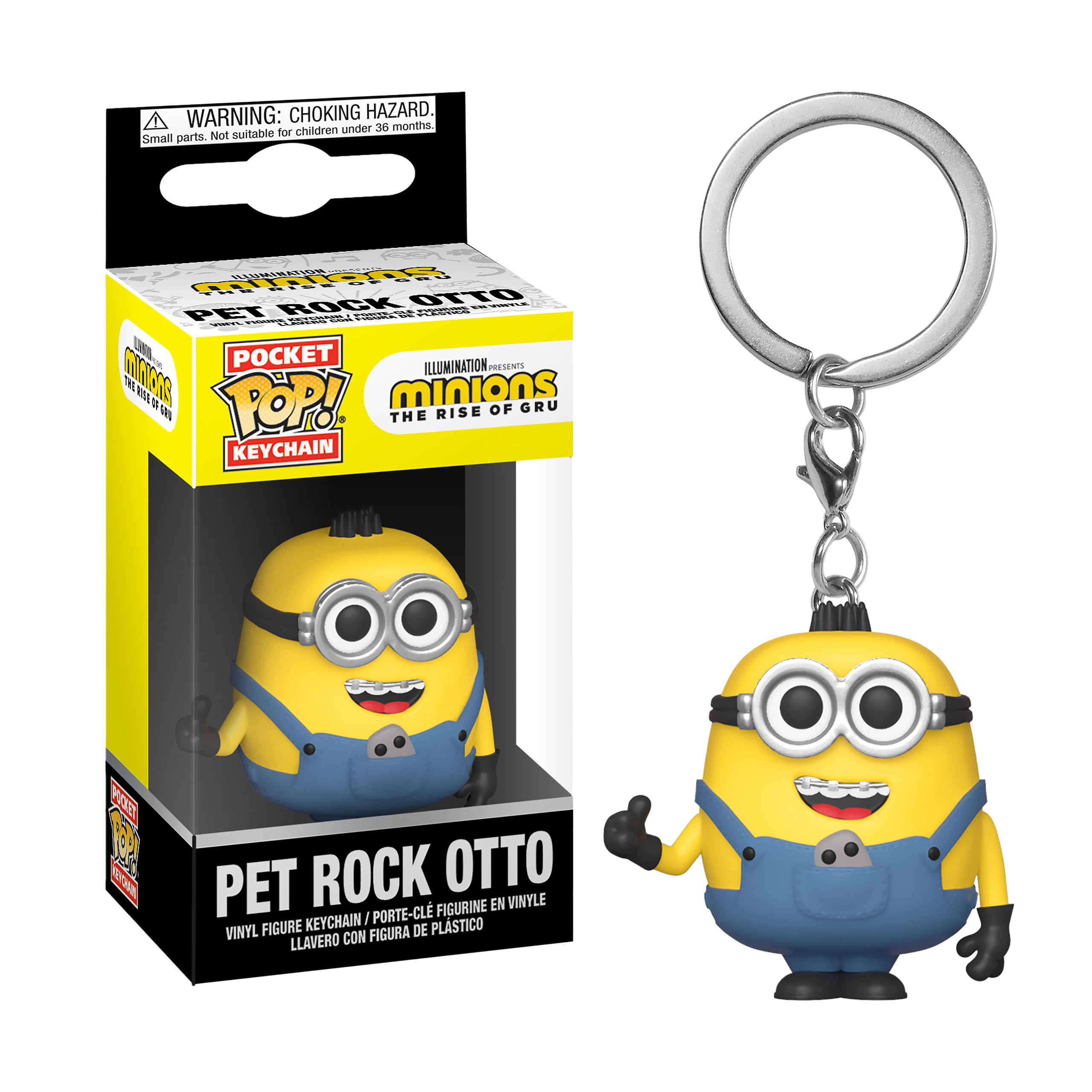 Minions 2 - Pet Rock Otto Funko Pop Keychain