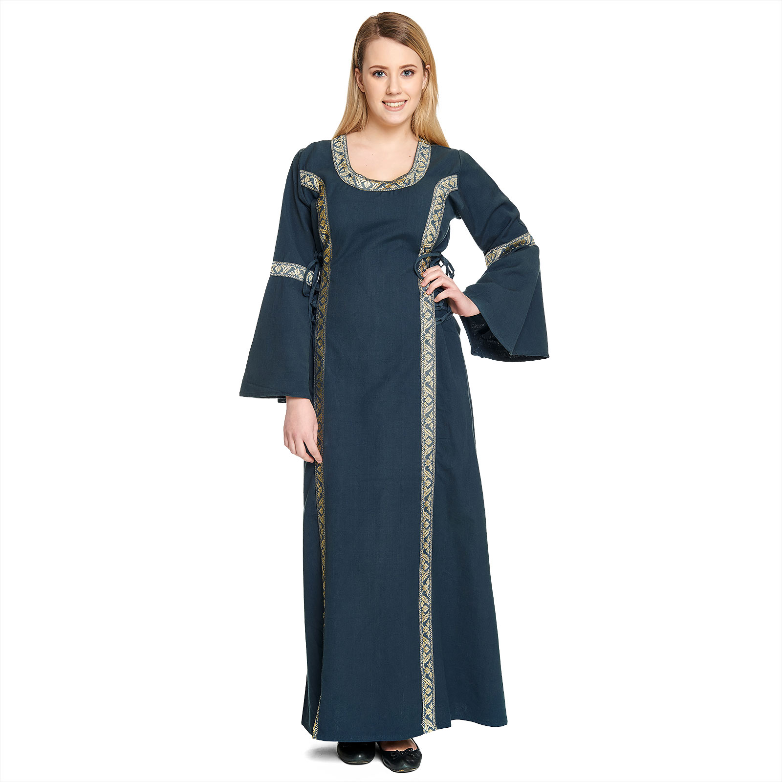 Mittelalter Kleid Reinhild blau