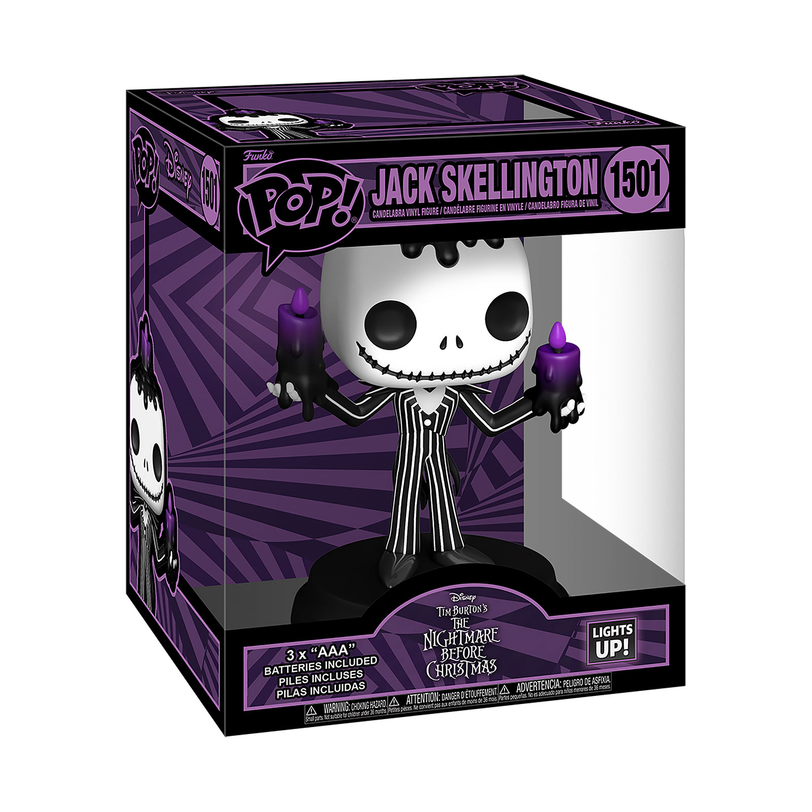 Pesadilla antes de Navidad - Figura Funko Pop de Jack Skellington con luz